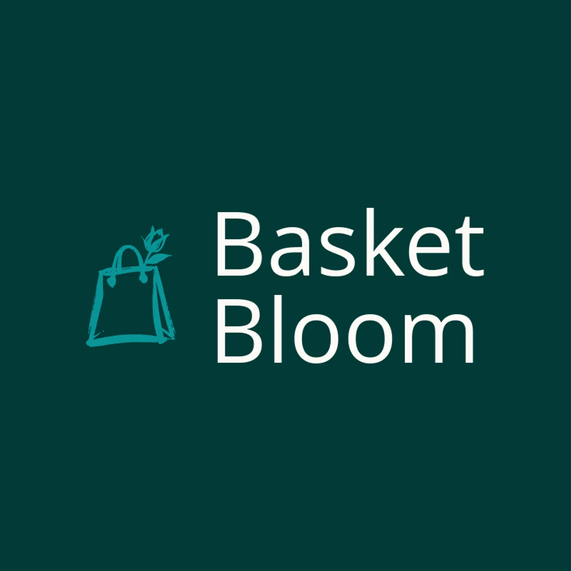 Basket Bloom logo for shopping bag
