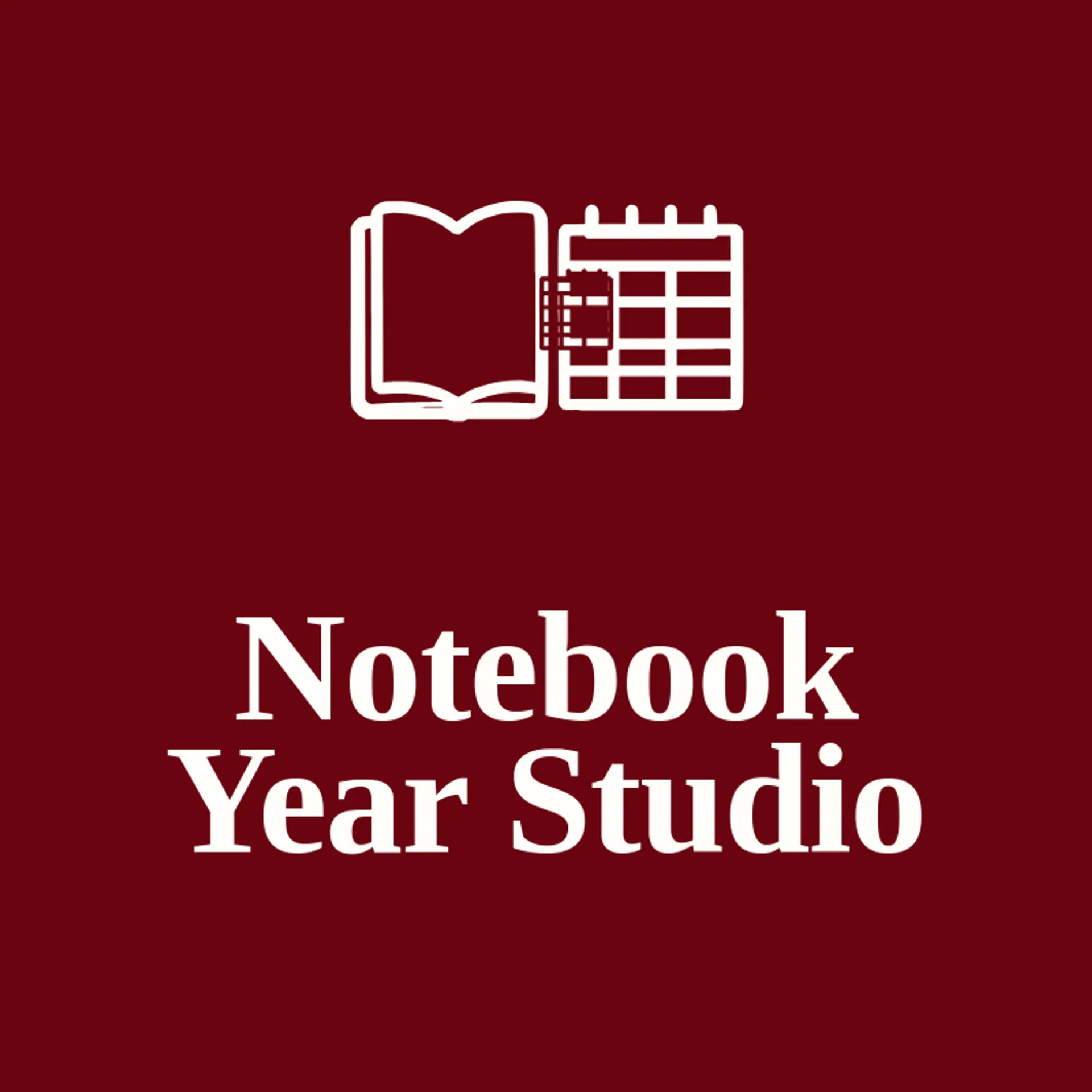 Notebook Year Studio logo for calendar
