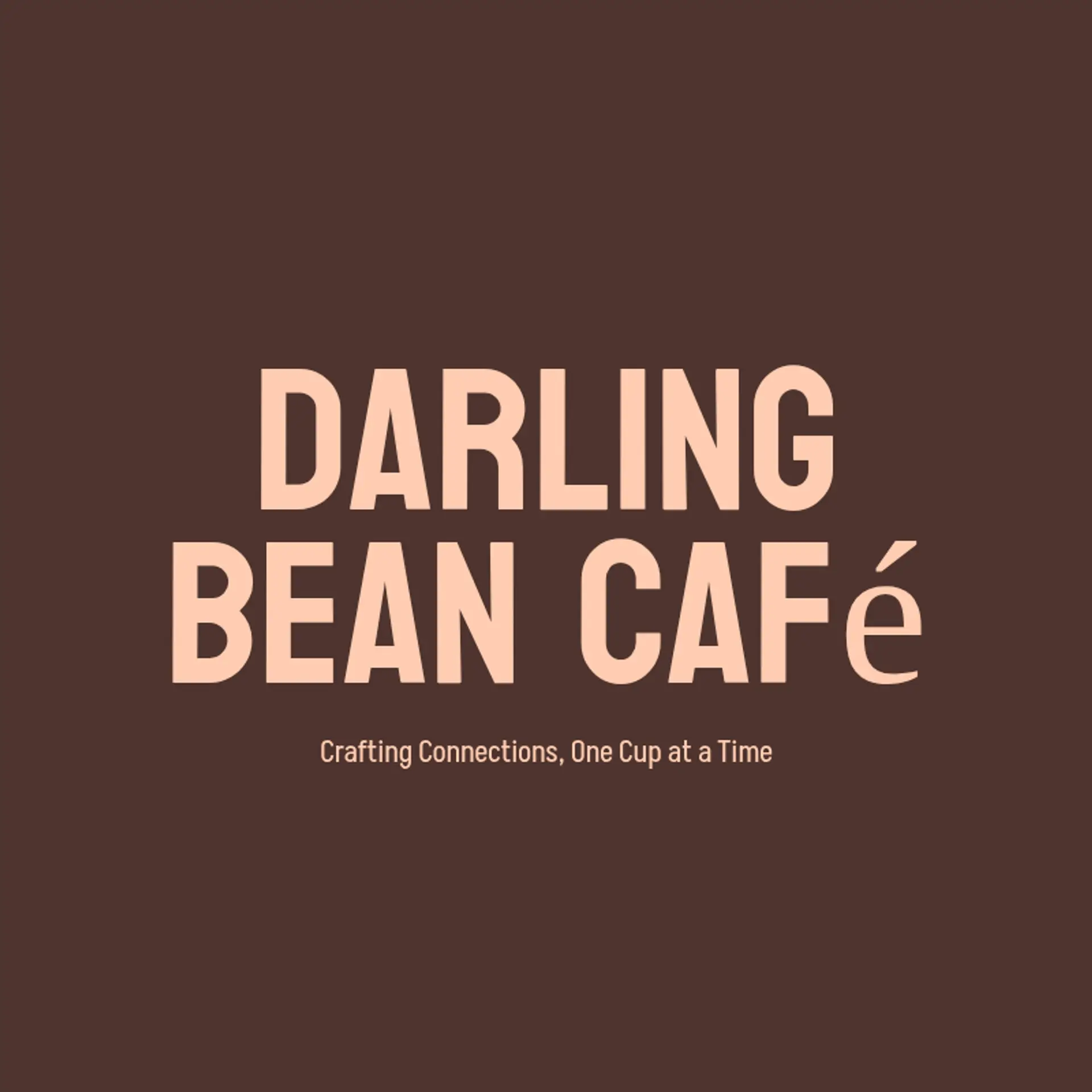 Darling Bean Café logo for food cafe