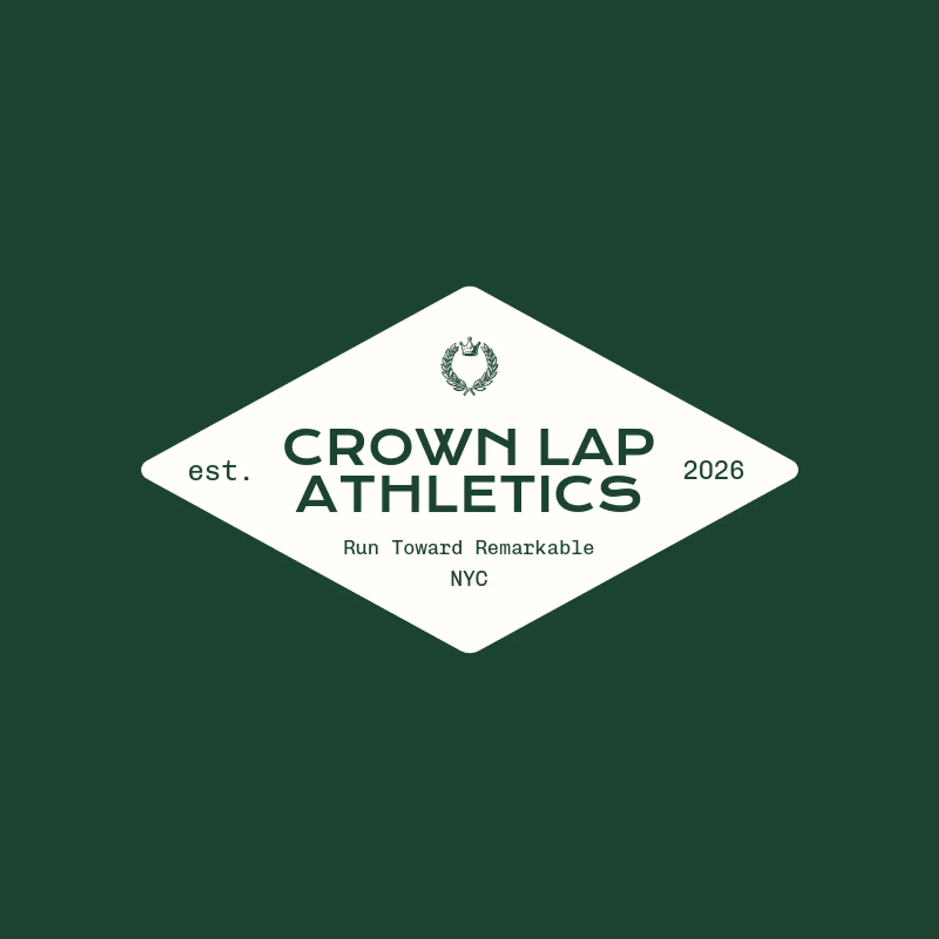 Crown Lap Athletics logo for track