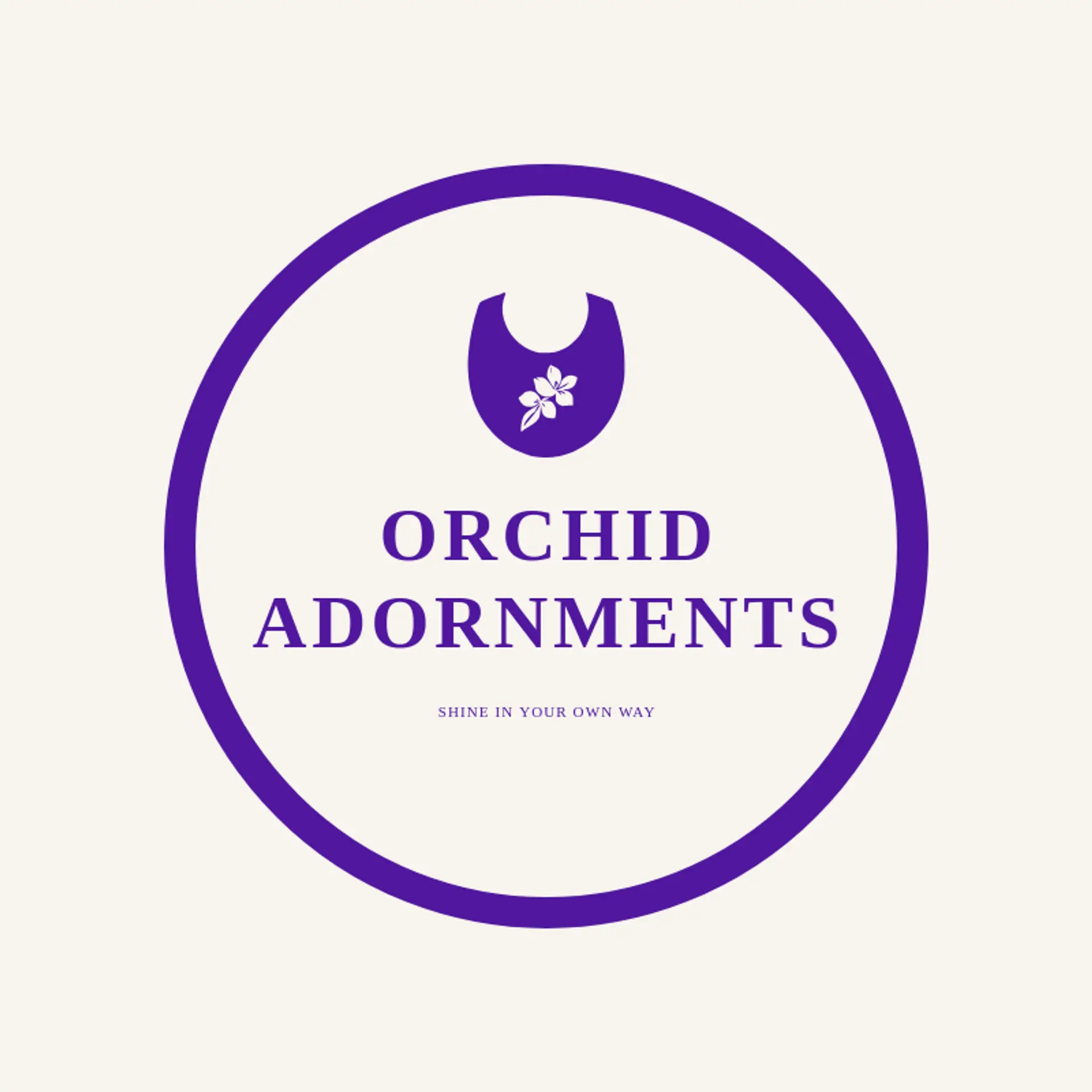 Orchid Adornments logo for necklace