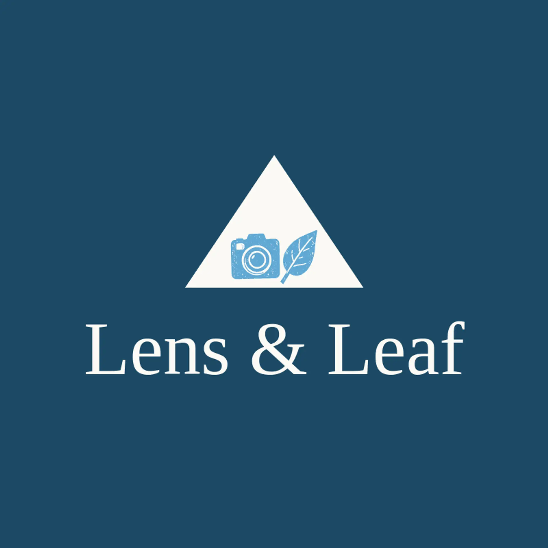 Lens & Leaf logo for photo
