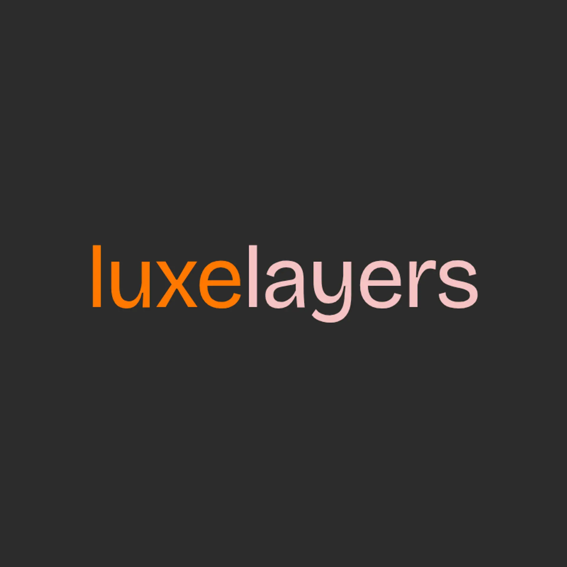 Luxe Layers logo for creative hair salon