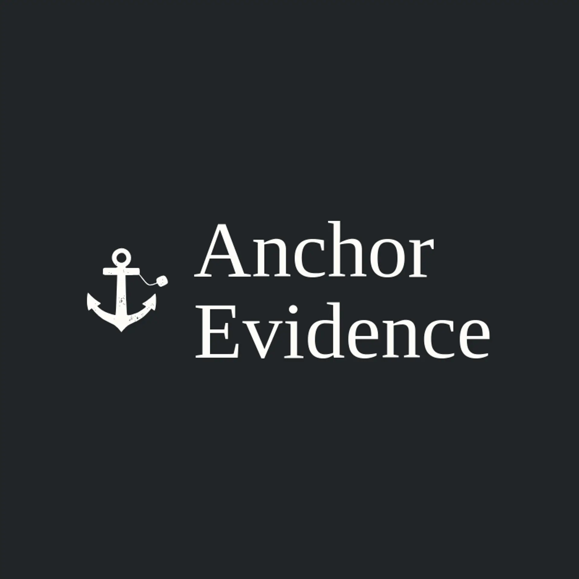 Anchor Evidence logo for research