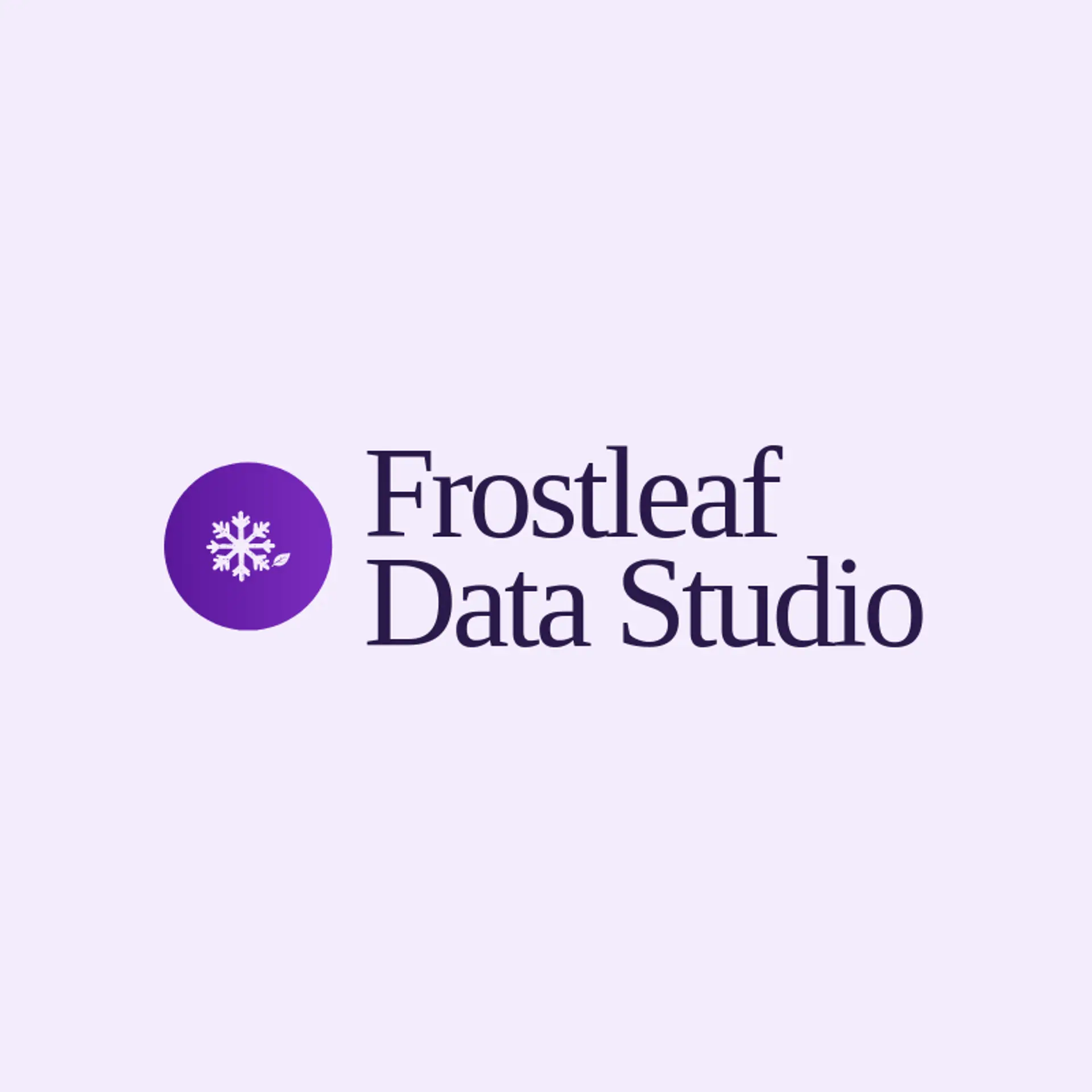 Frostleaf Data Studio logo for snowflake