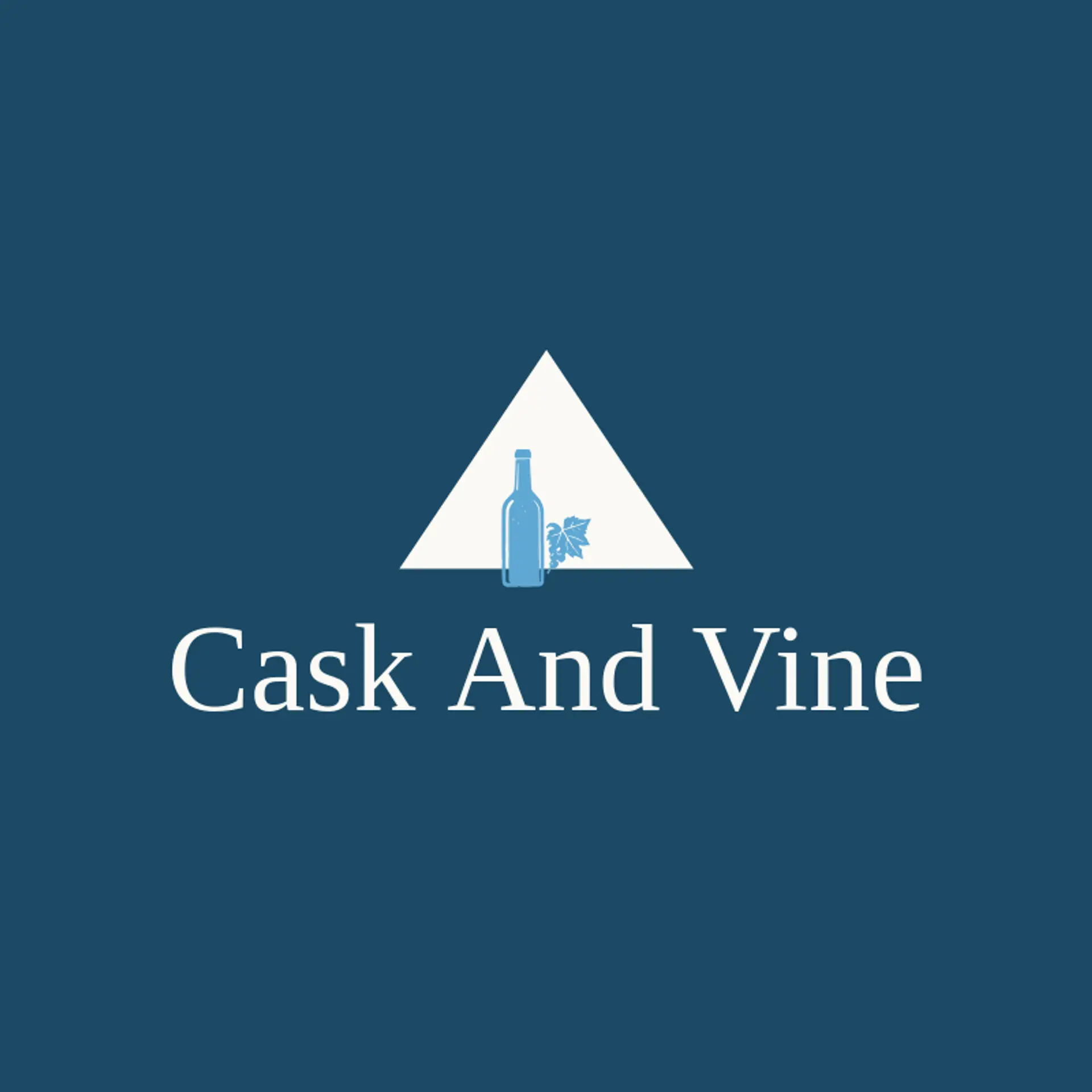 Cask And Vine logo for french