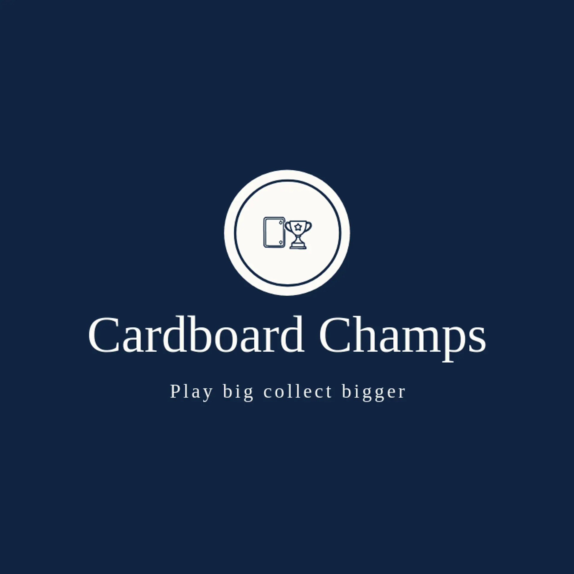 Cardboard Champs logo for trading card