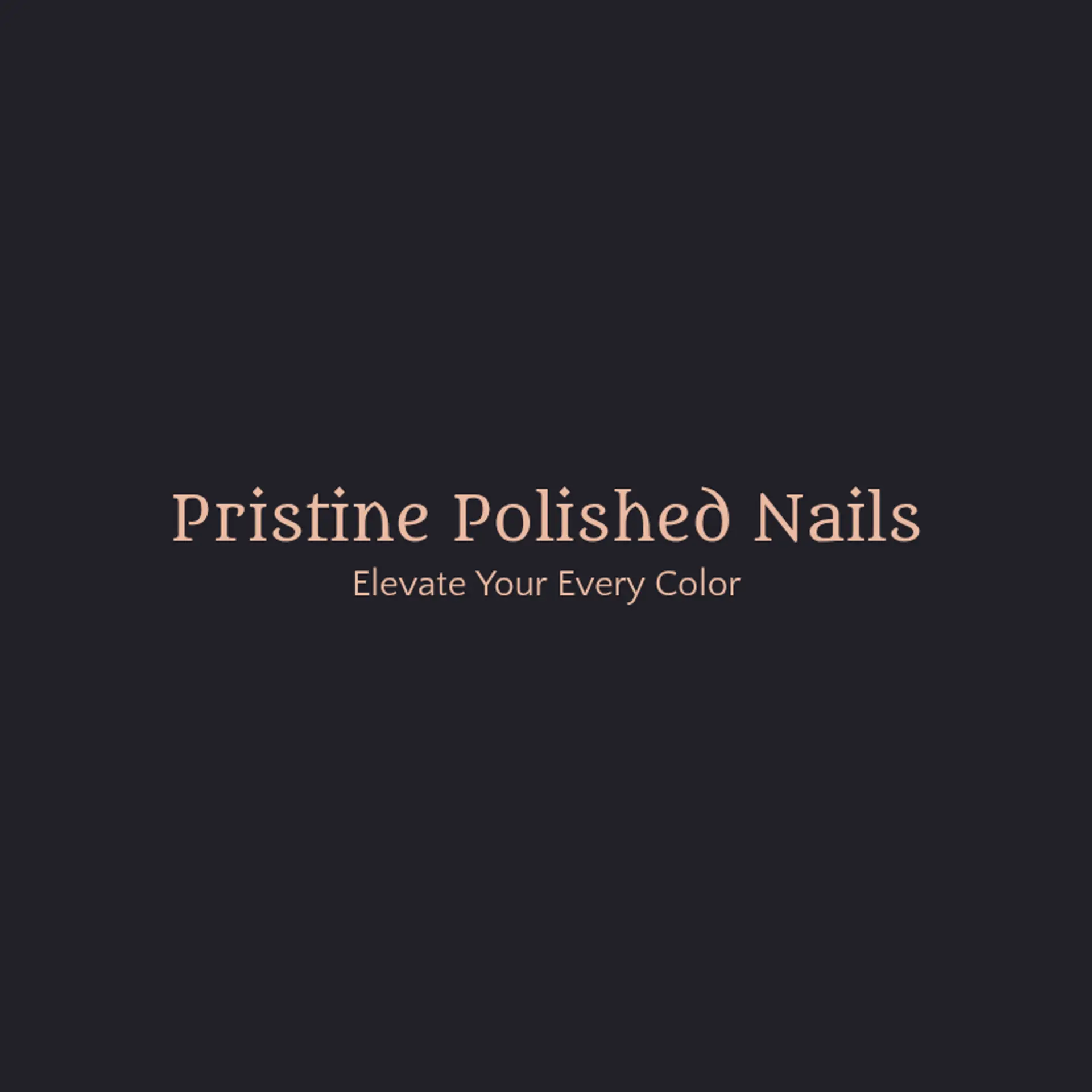 Pristine Polished Nails logo for nail tech