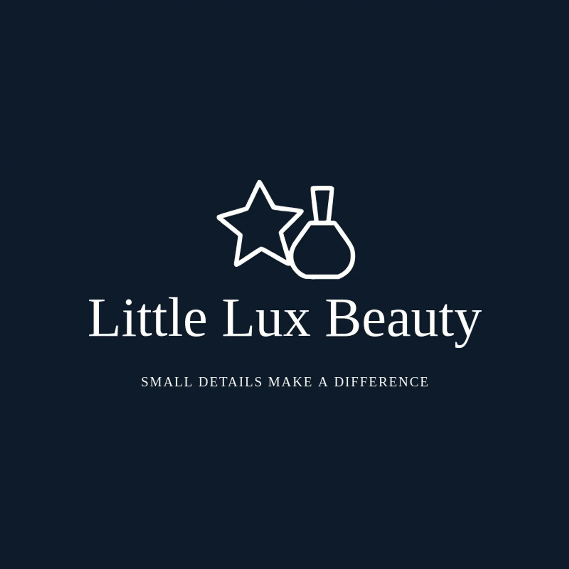 Little Lux Beauty logo for cosmetics