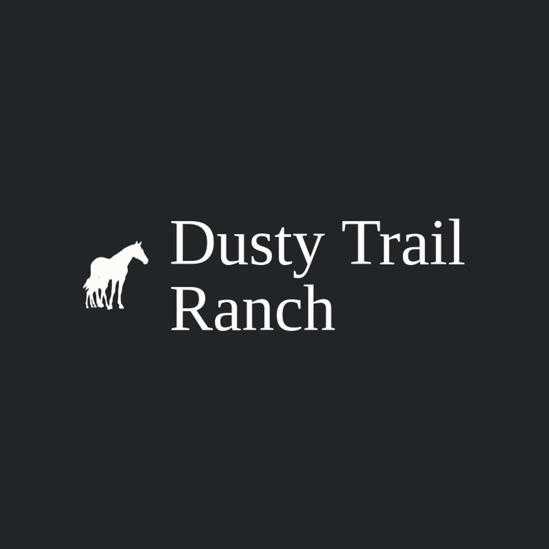 Dusty Trail Ranch logo for colt