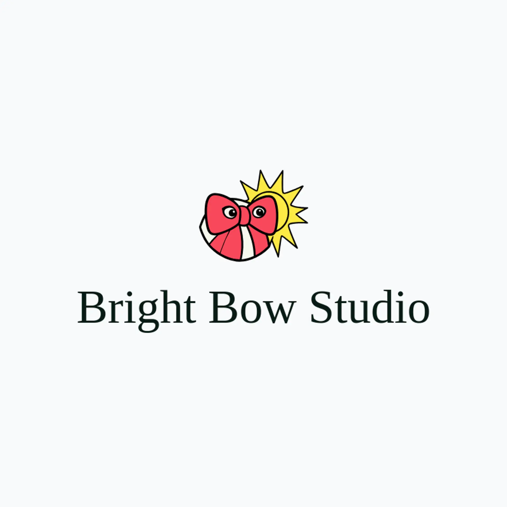 Bright Bow Studio logo for gift