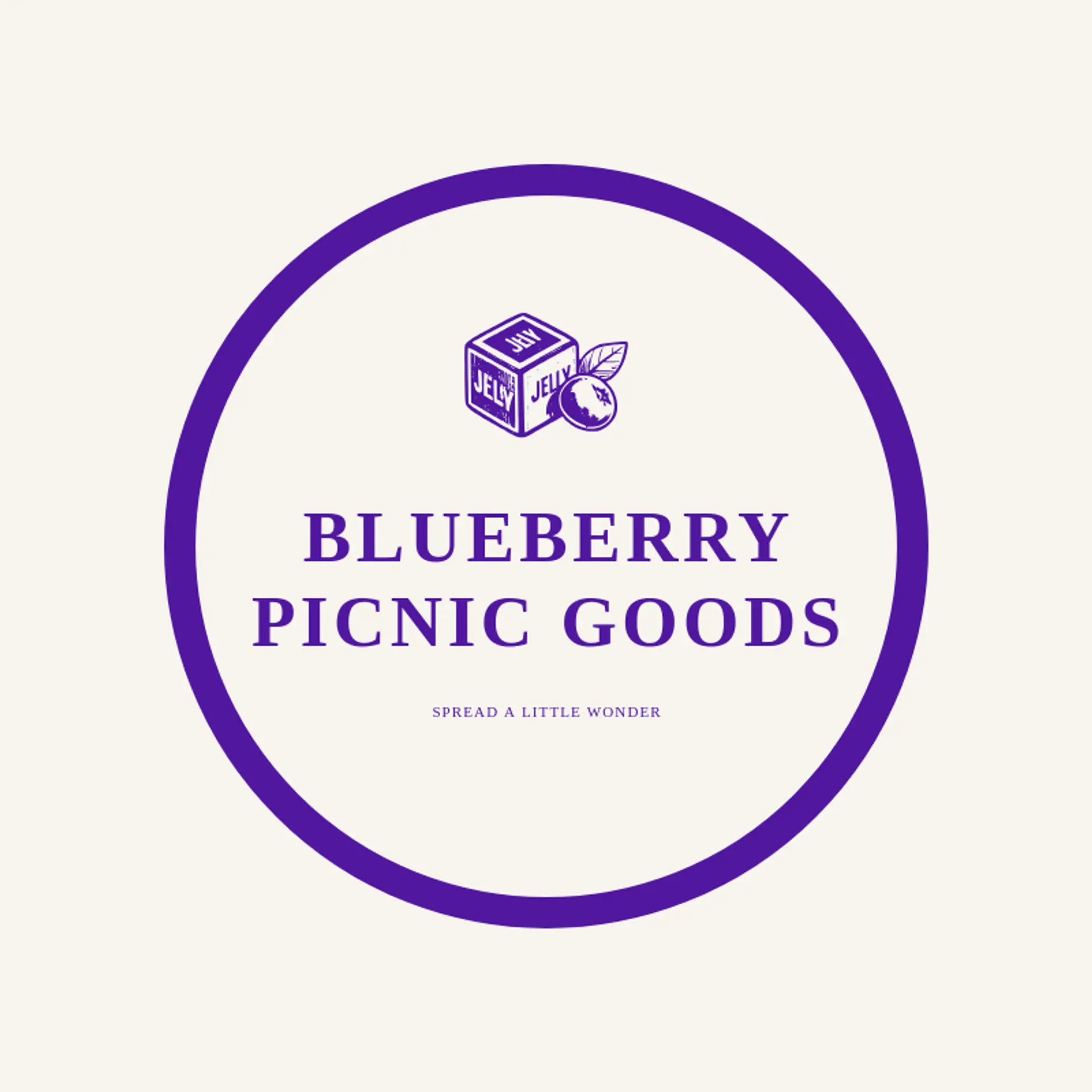 Blueberry Picnic Goods logo for jelly