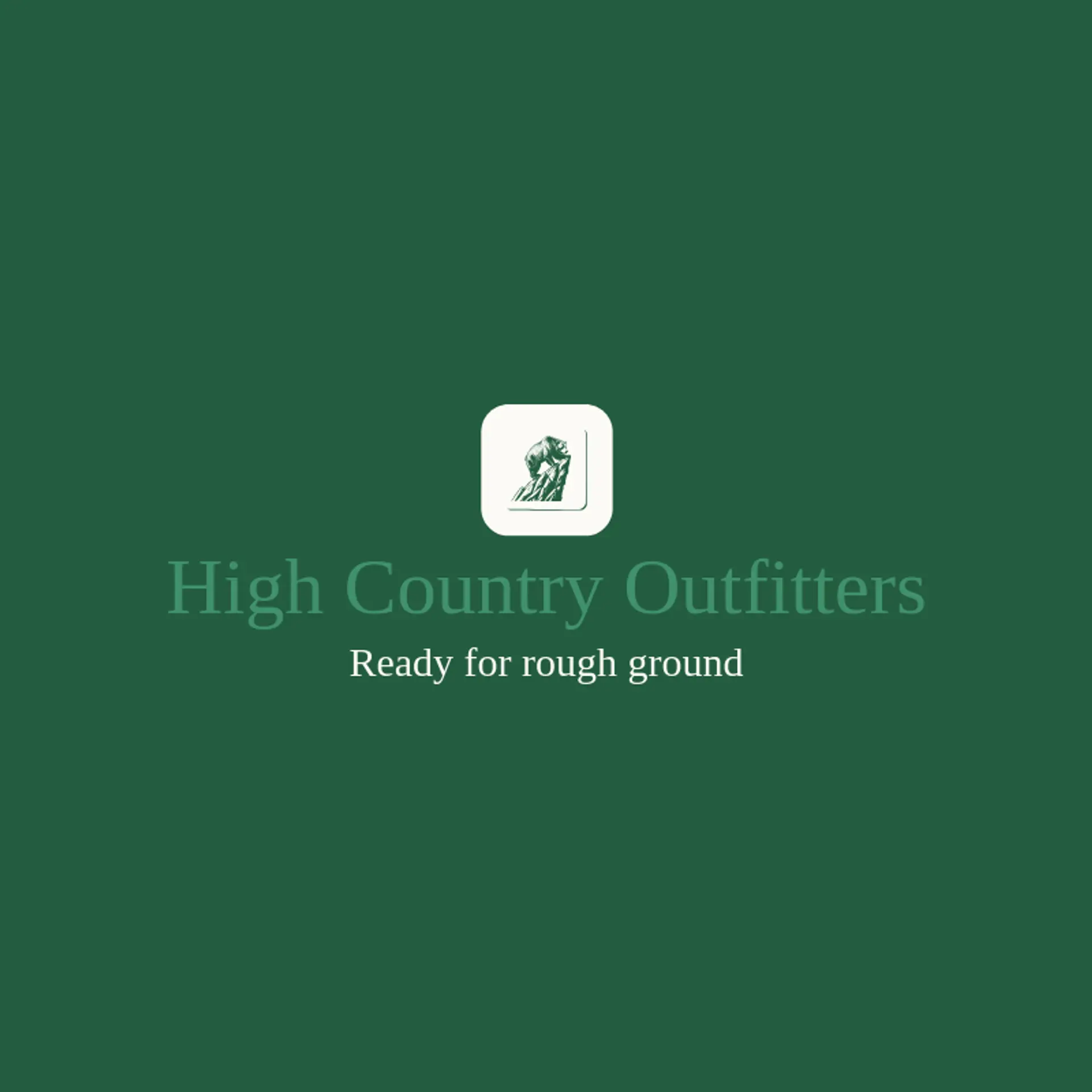 High Country Outfitters logo for grizzly bear