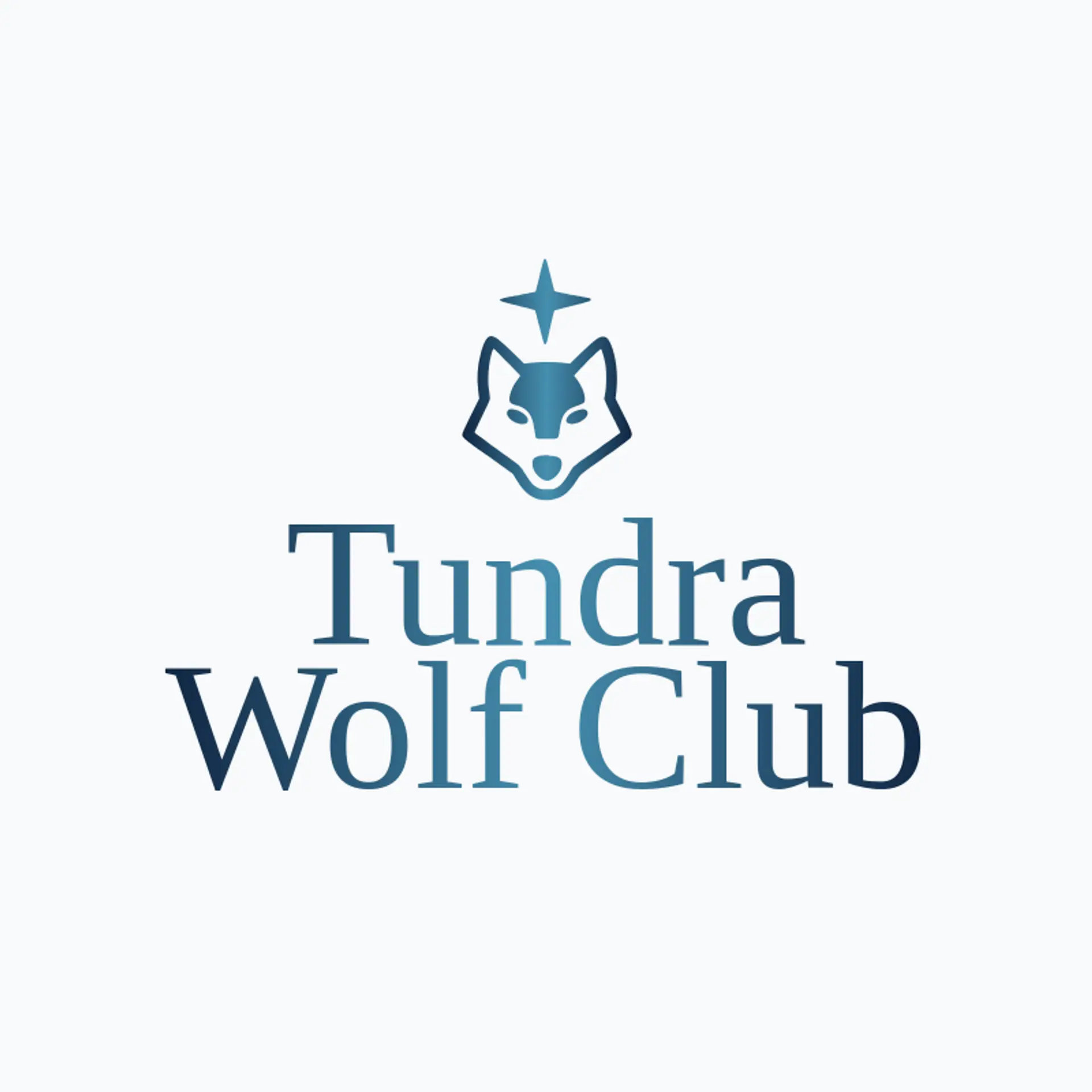 Tundra Wolf Club logo for wolf head