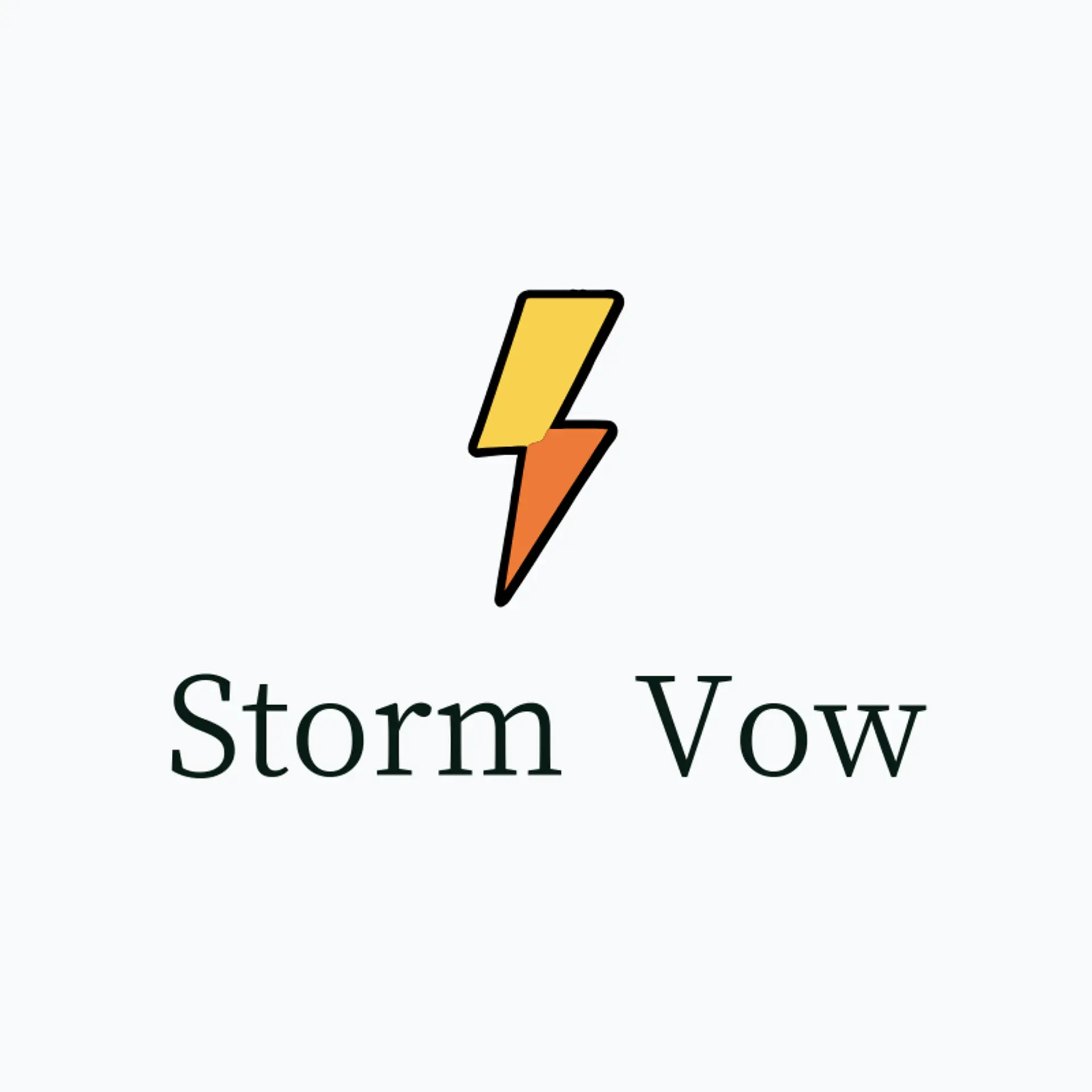 Storm Vow logo for death metal