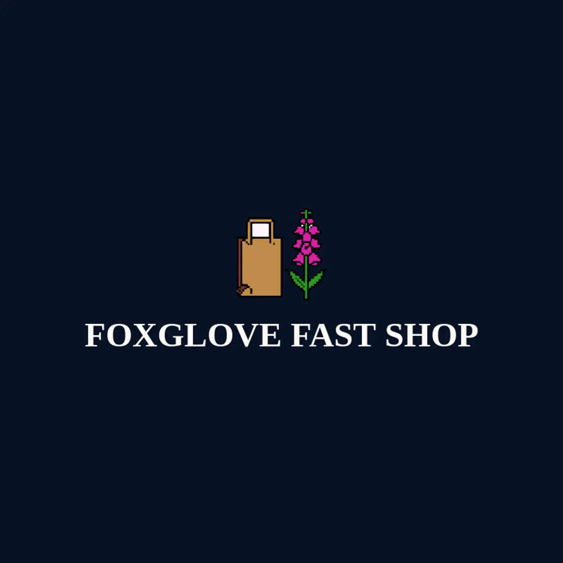 Foxglove Fast Shop logo for convenience store