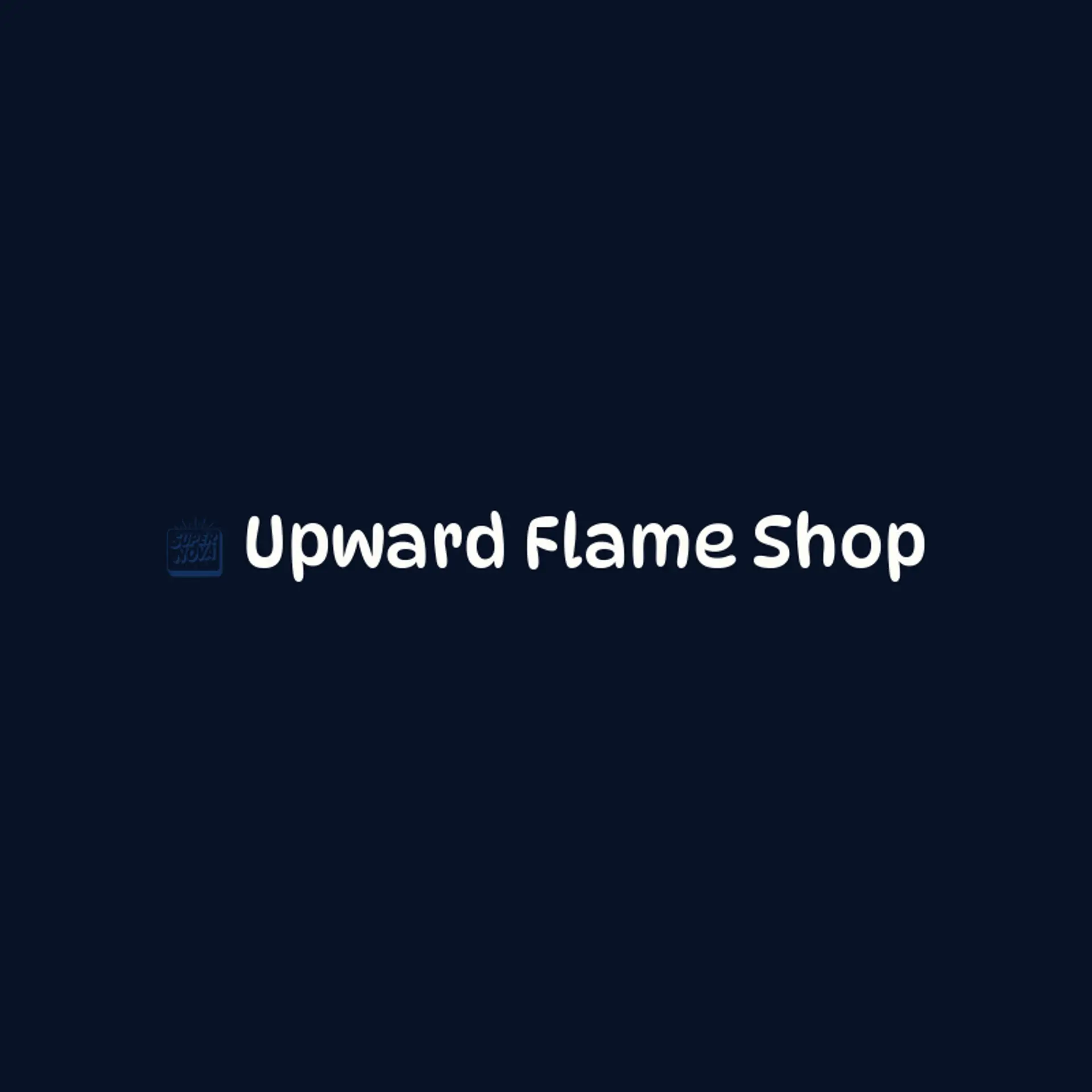 Upward Flame Shop logo for super