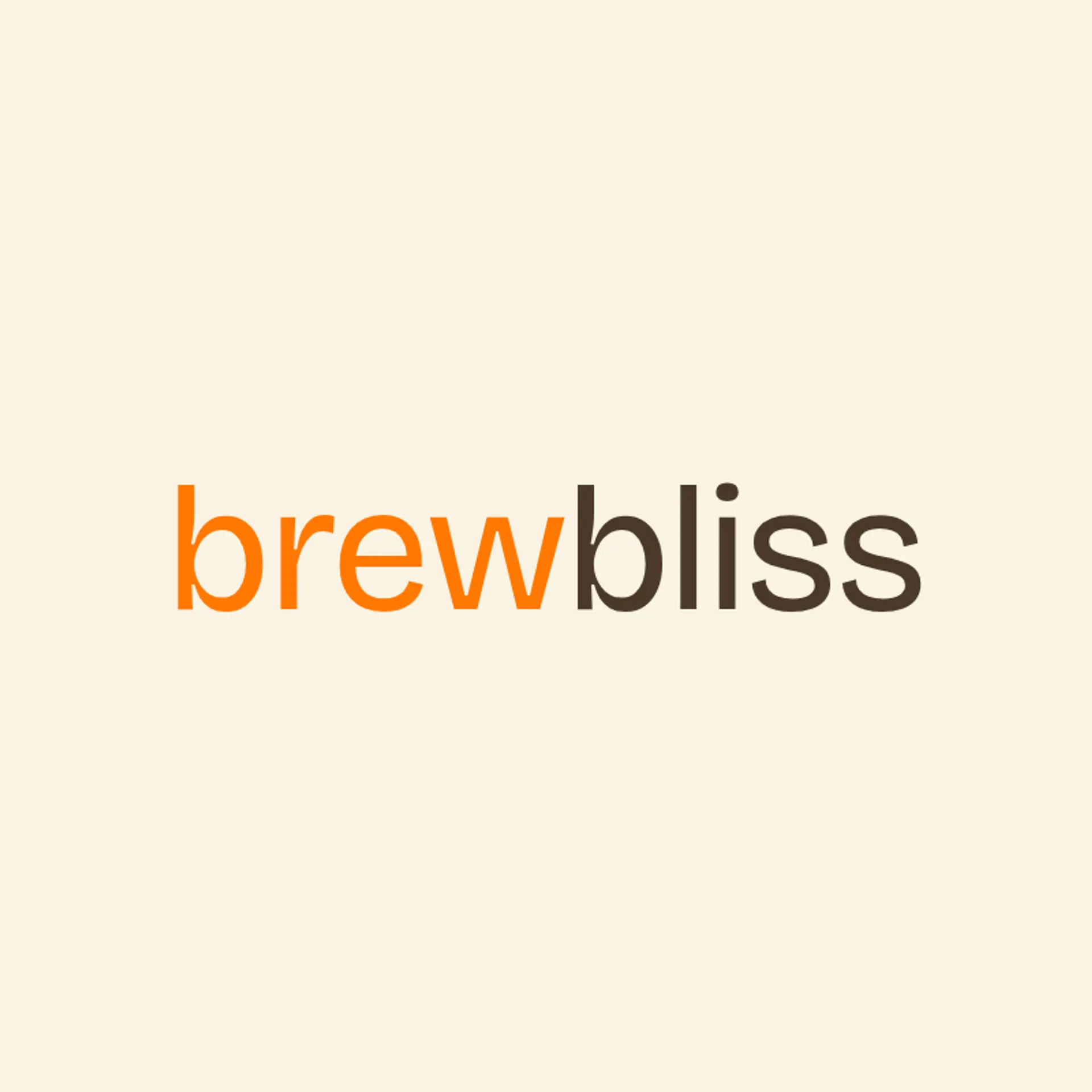 Brew Bliss logo for cafe