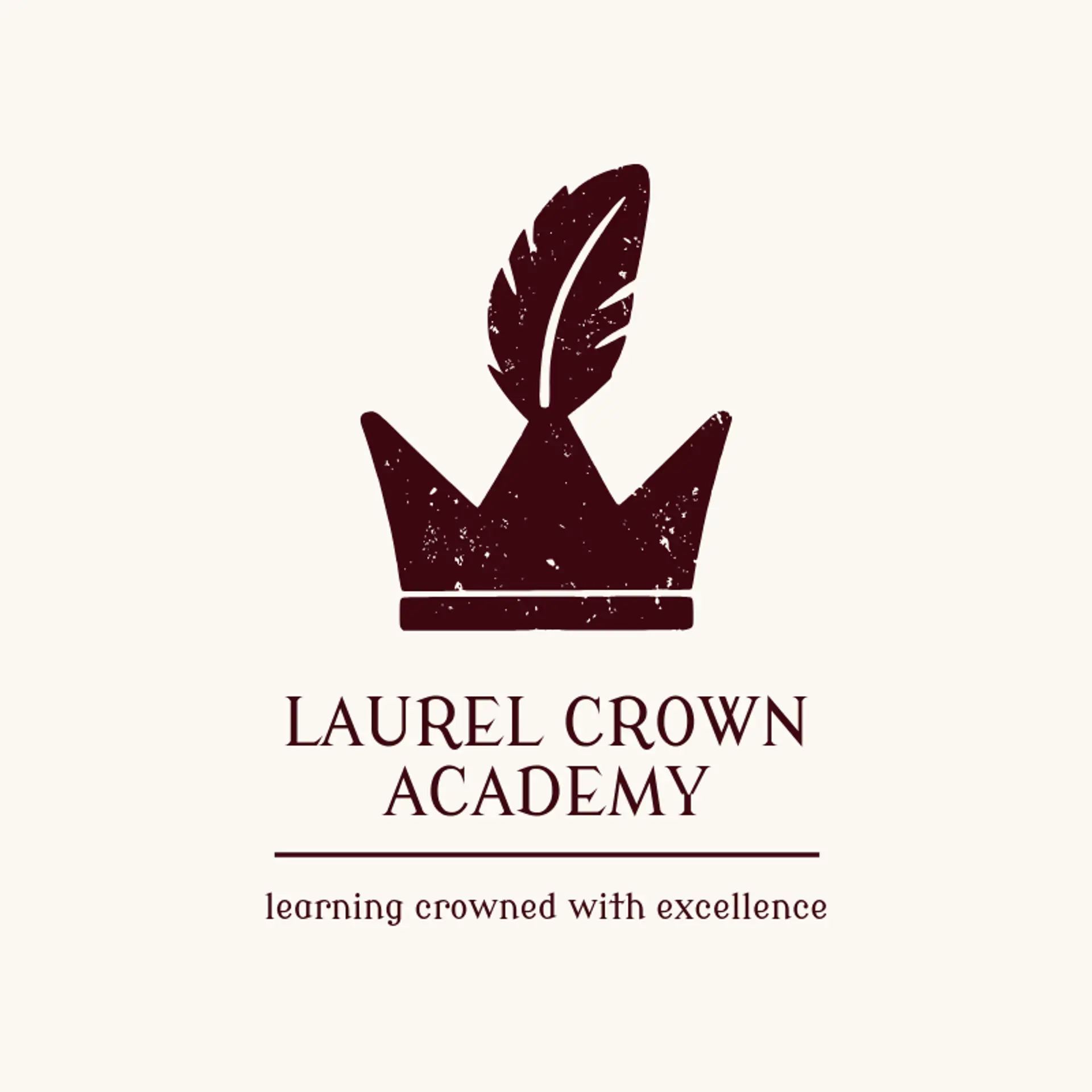 Laurel Crown Academy logo for queen