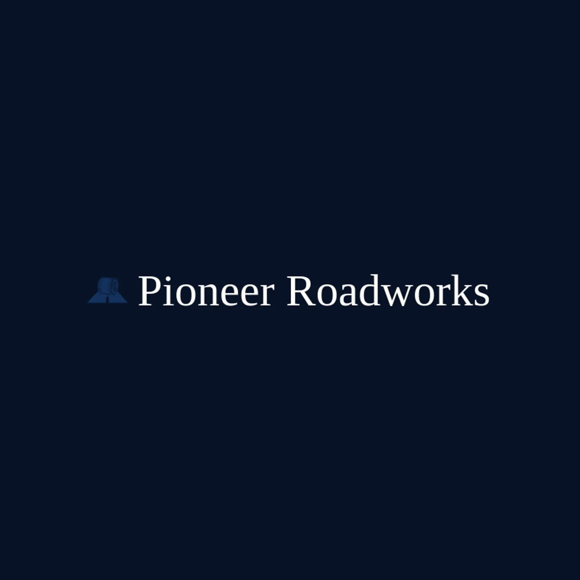 Pioneer Roadworks logo for highway