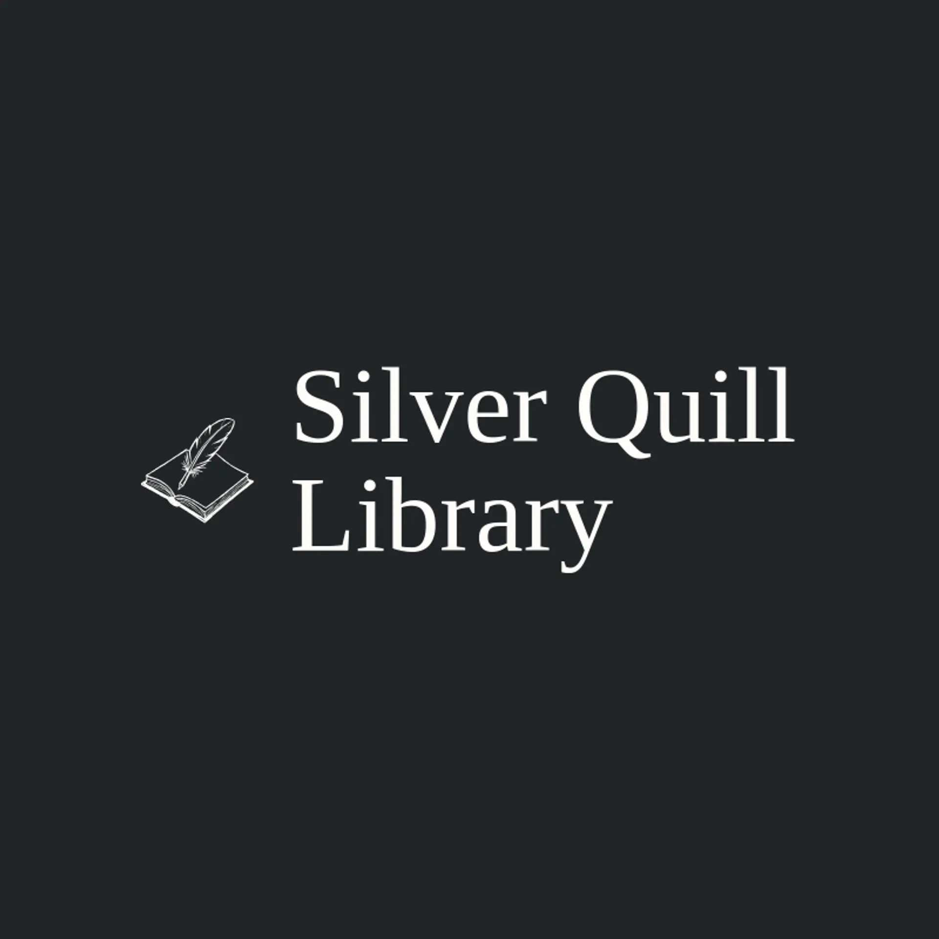 Silver Quill Library logo for library