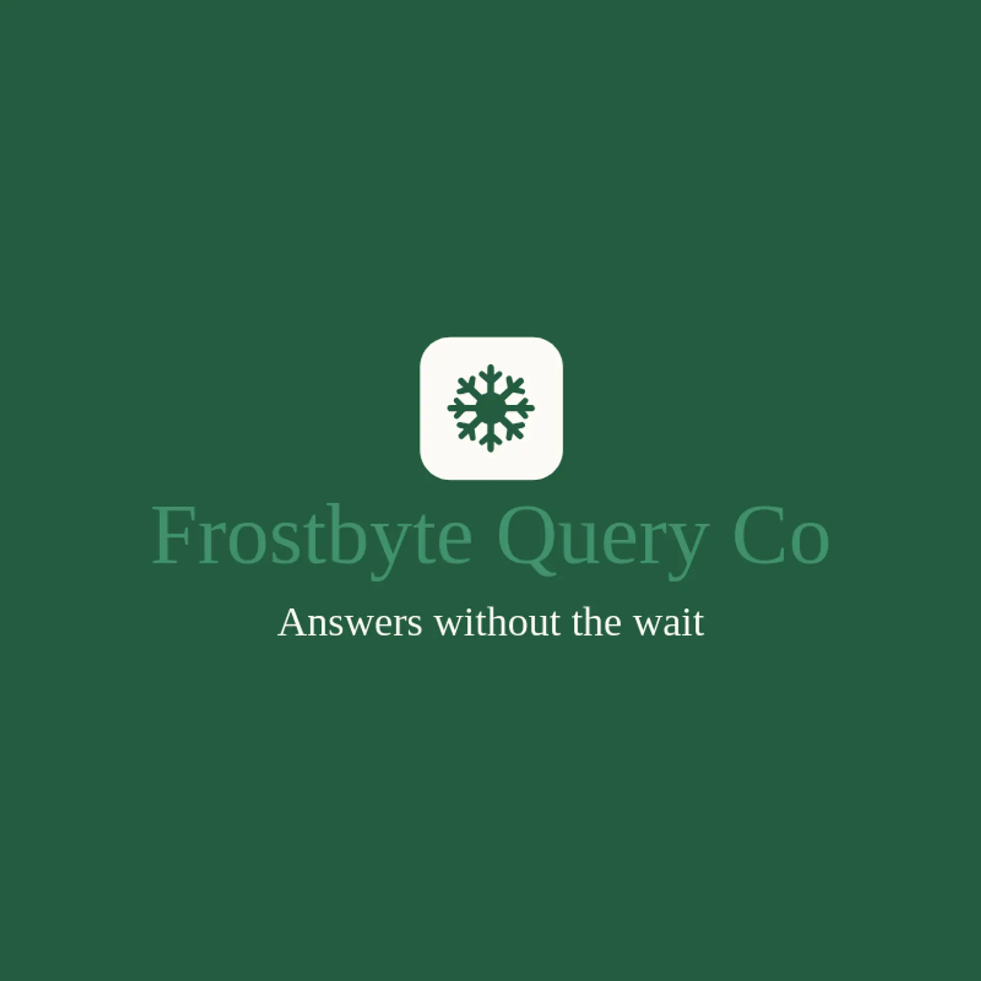 Frostbyte Query Co logo for snowflake