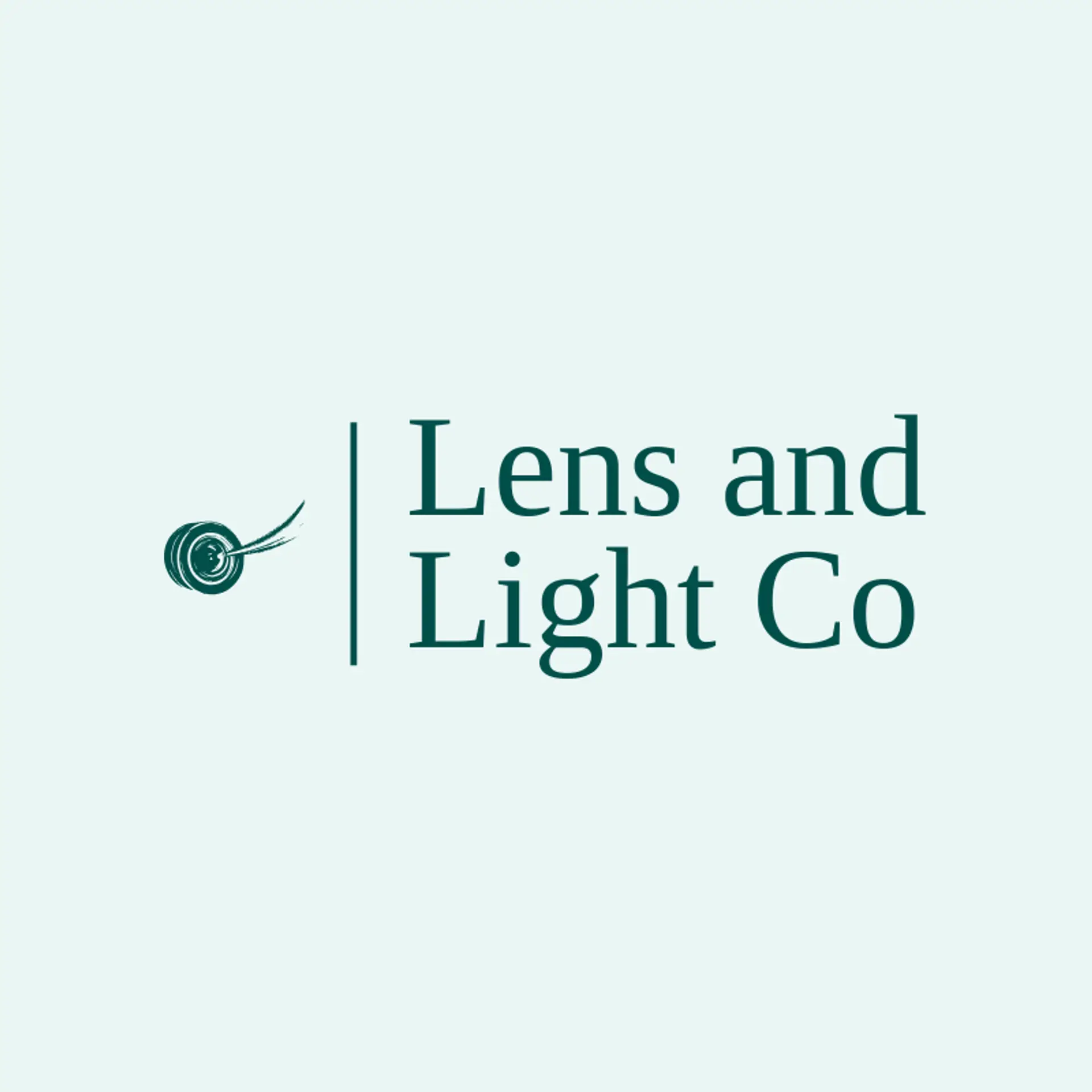 Lens and Light Co logo for lens