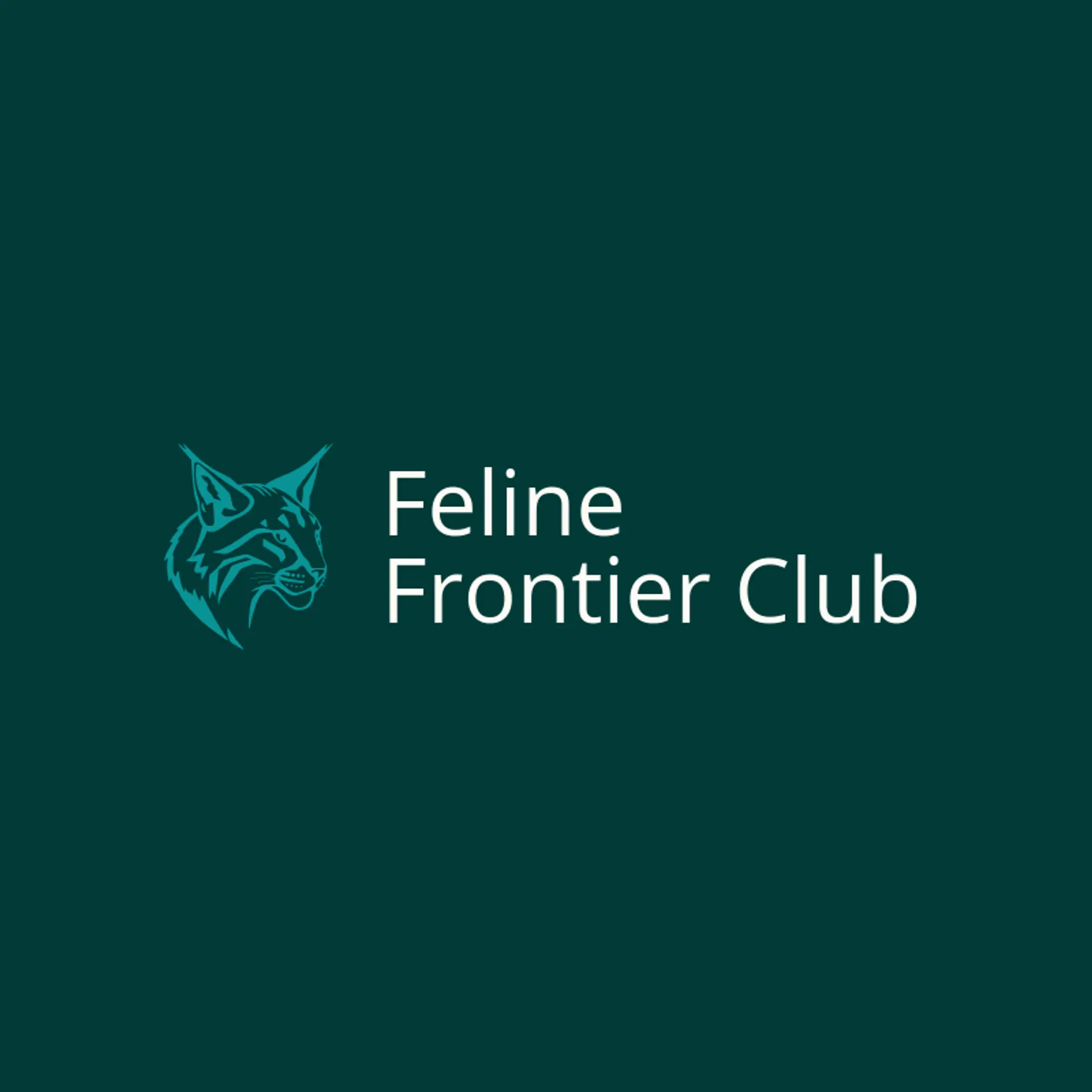 Feline Frontier Club logo for lynx