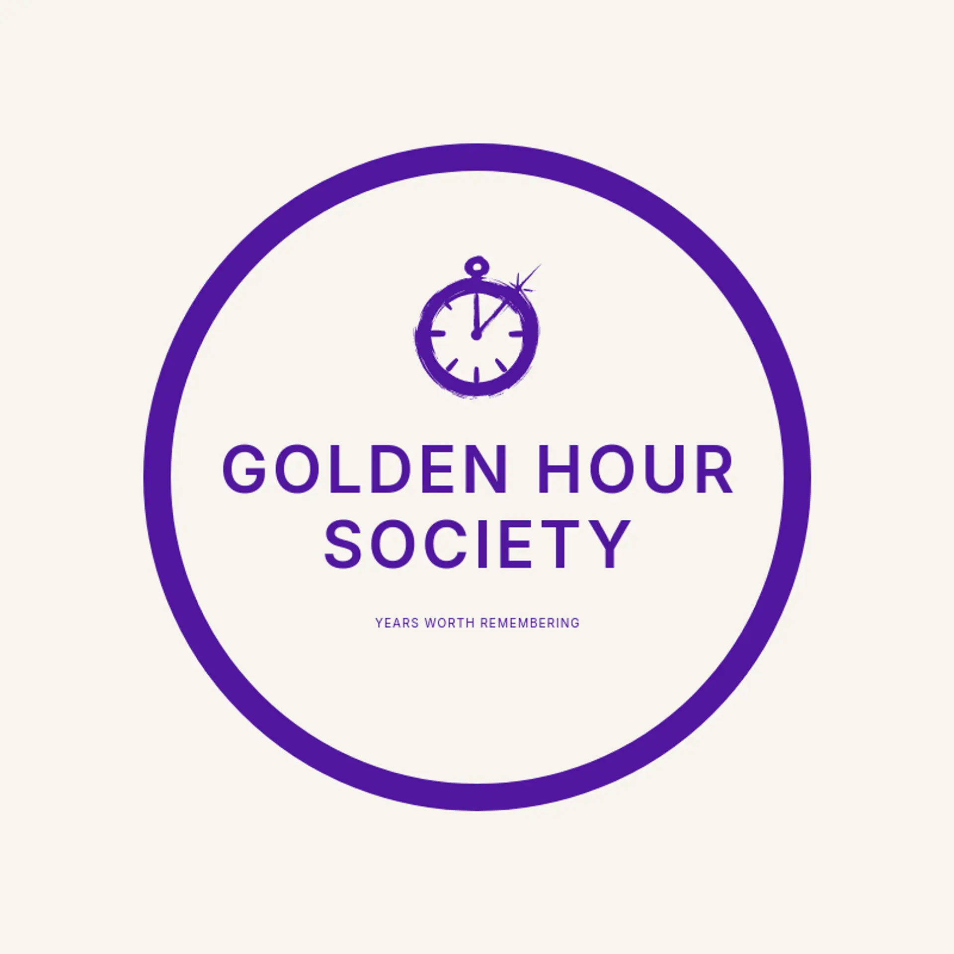 Golden Hour Society logo for anniversary