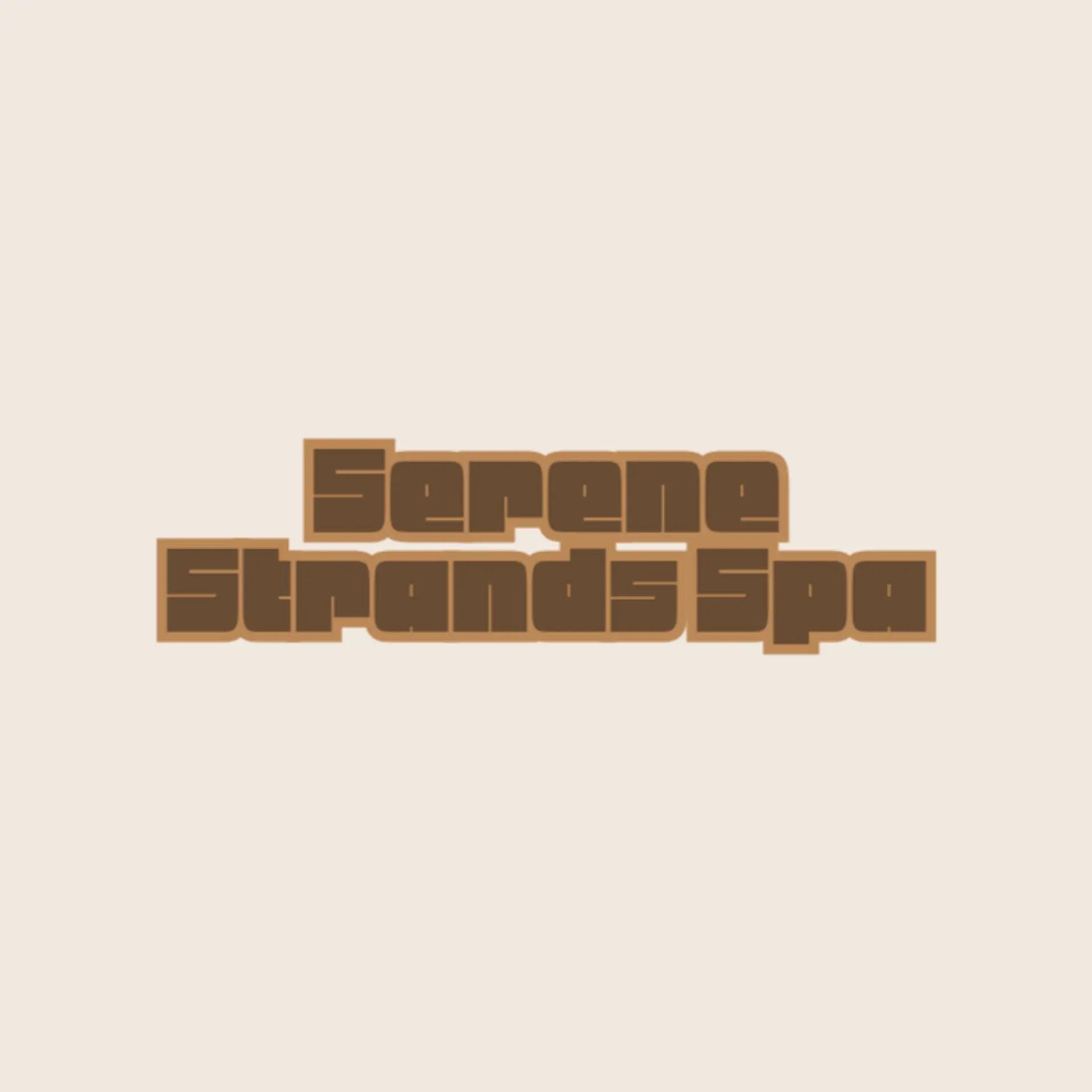 Serene Strands Spa logo for salon and spa