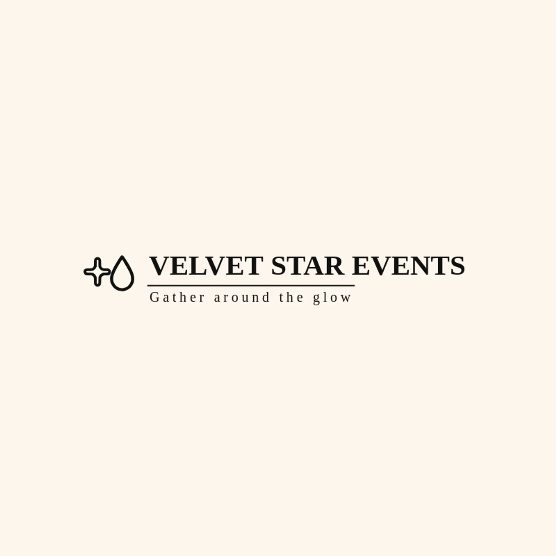 Velvet Star Events logo for sparkle