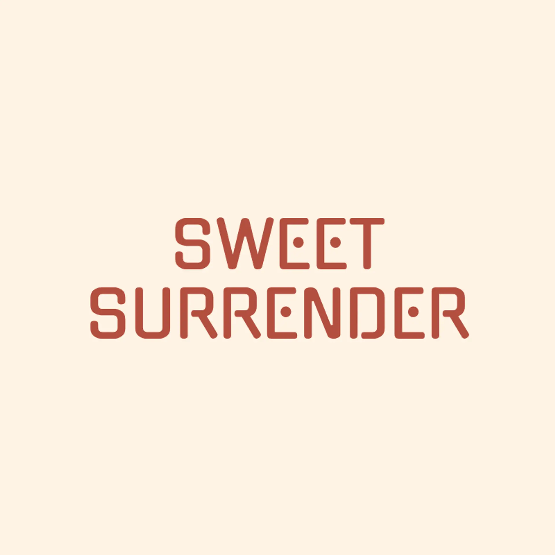 Sweet Surrender logo for cake