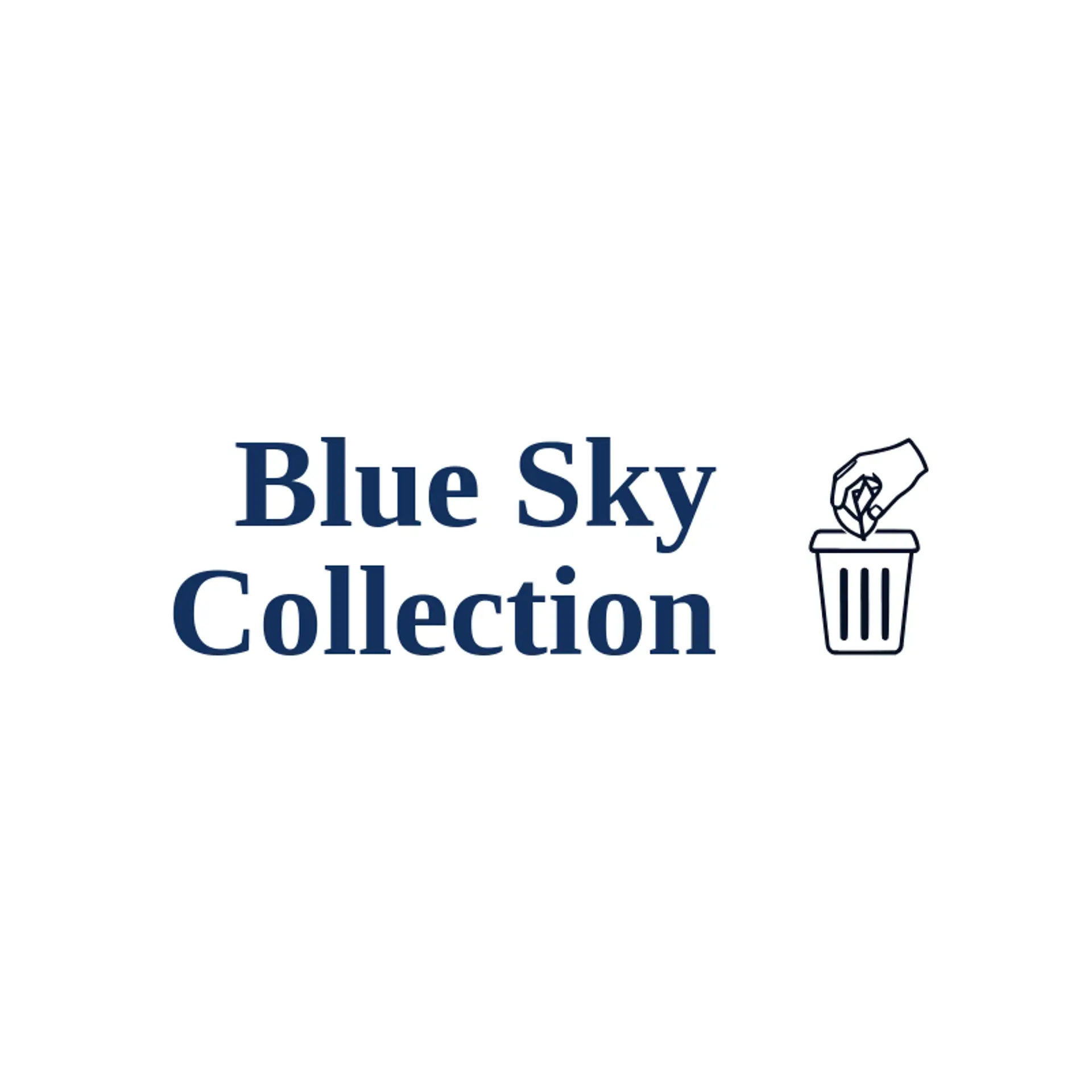 Blue Sky Collection logo for trash