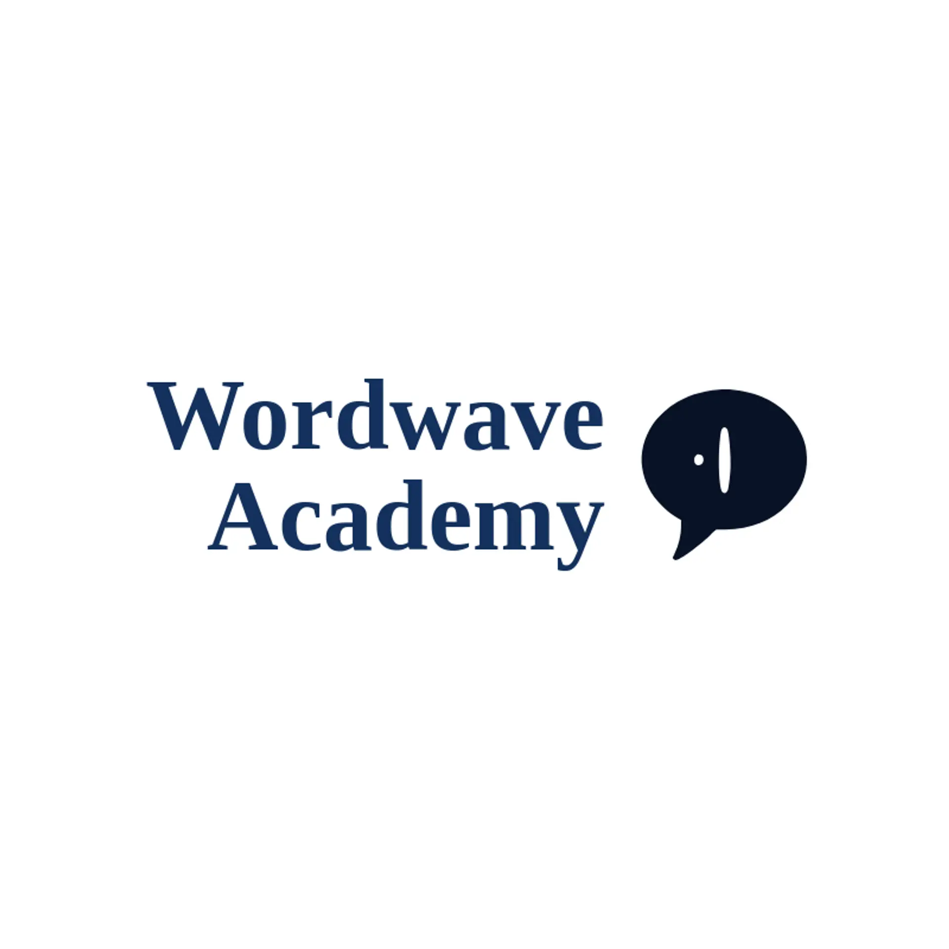 Wordwave Academy logo for language