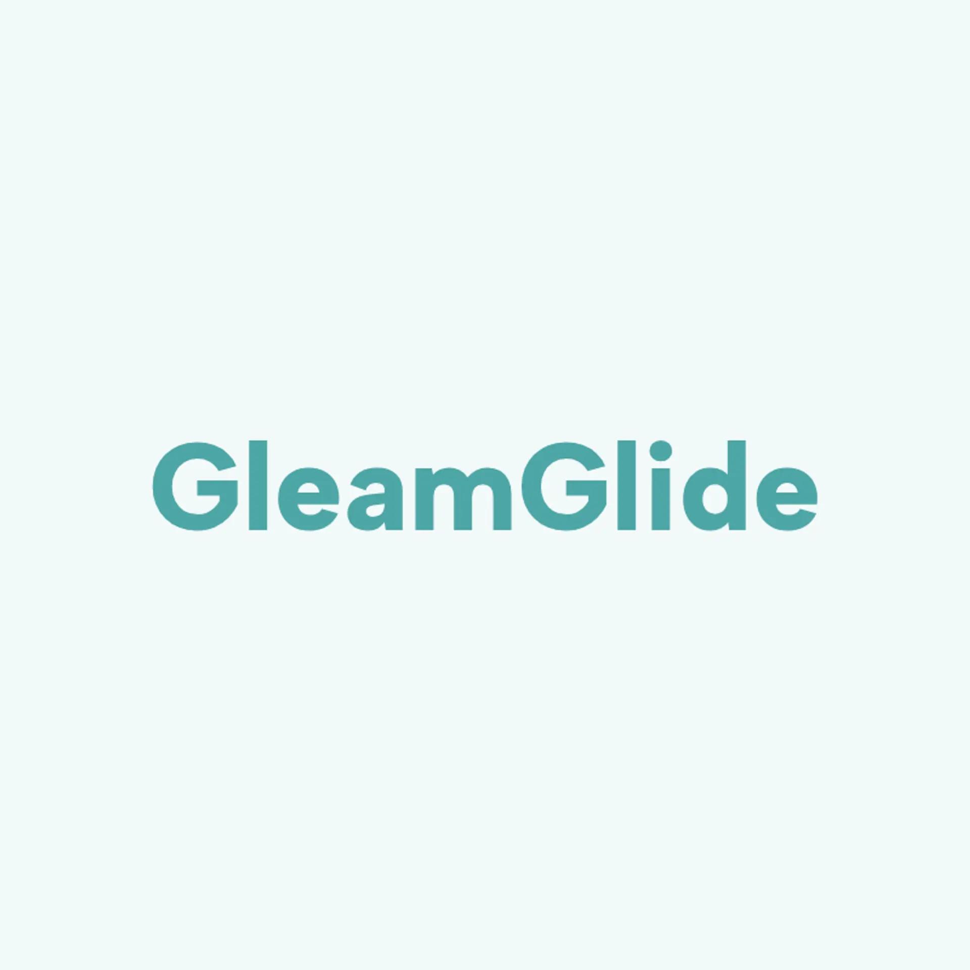 GleamGlide logo for blg cleaning service