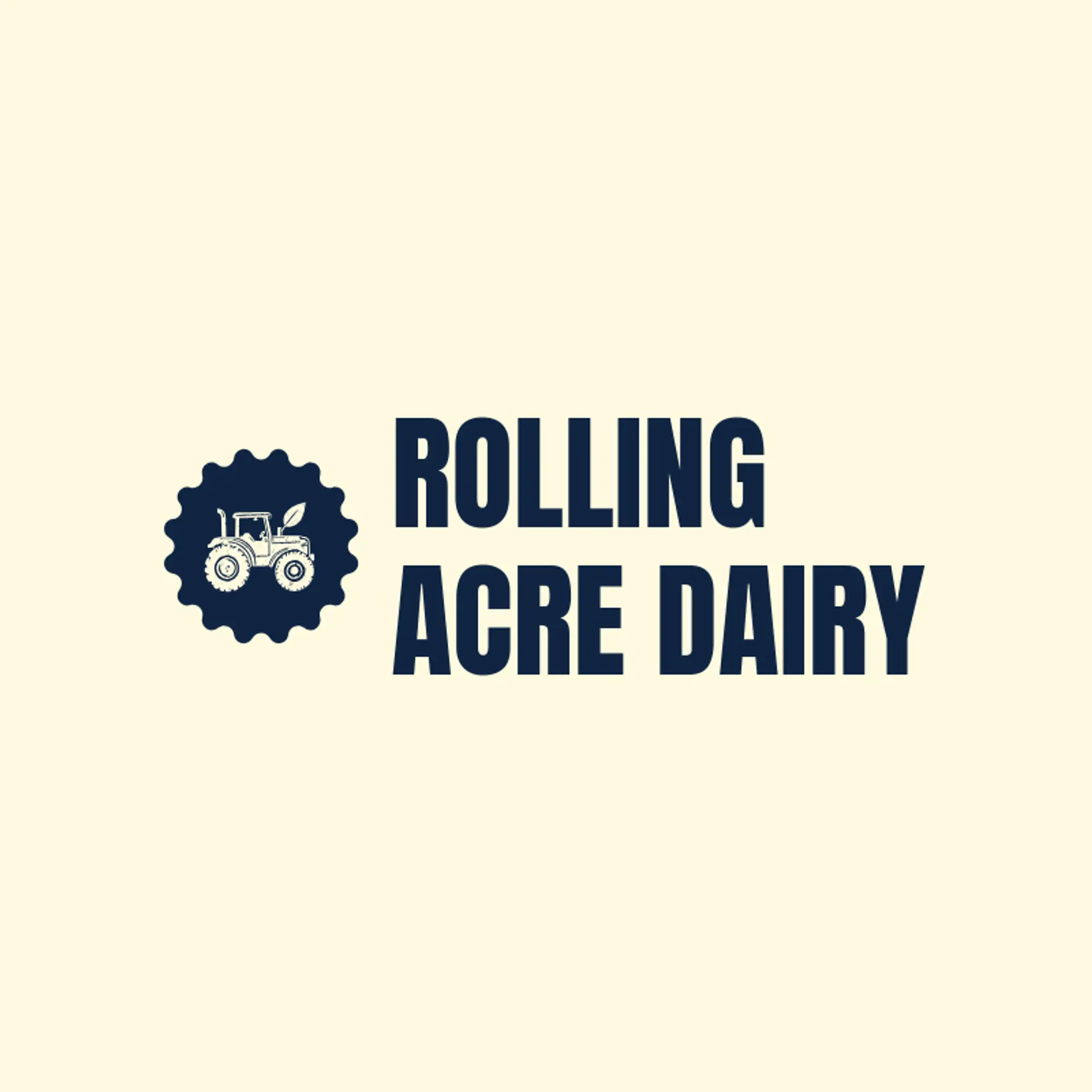 Rolling Acre Dairy logo for dairy