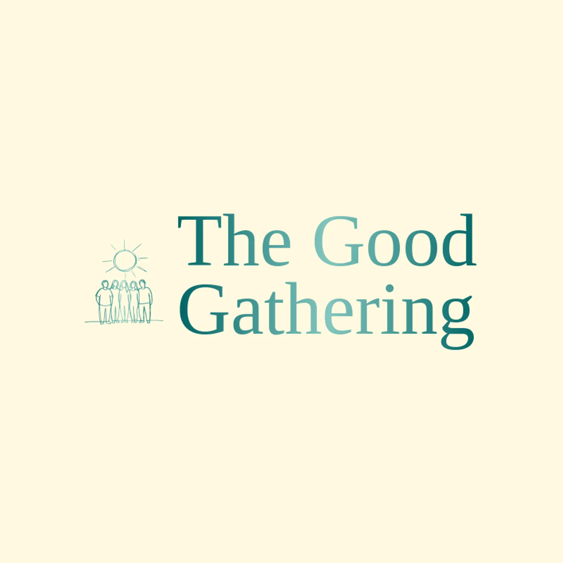 The Good Gathering logo for social club