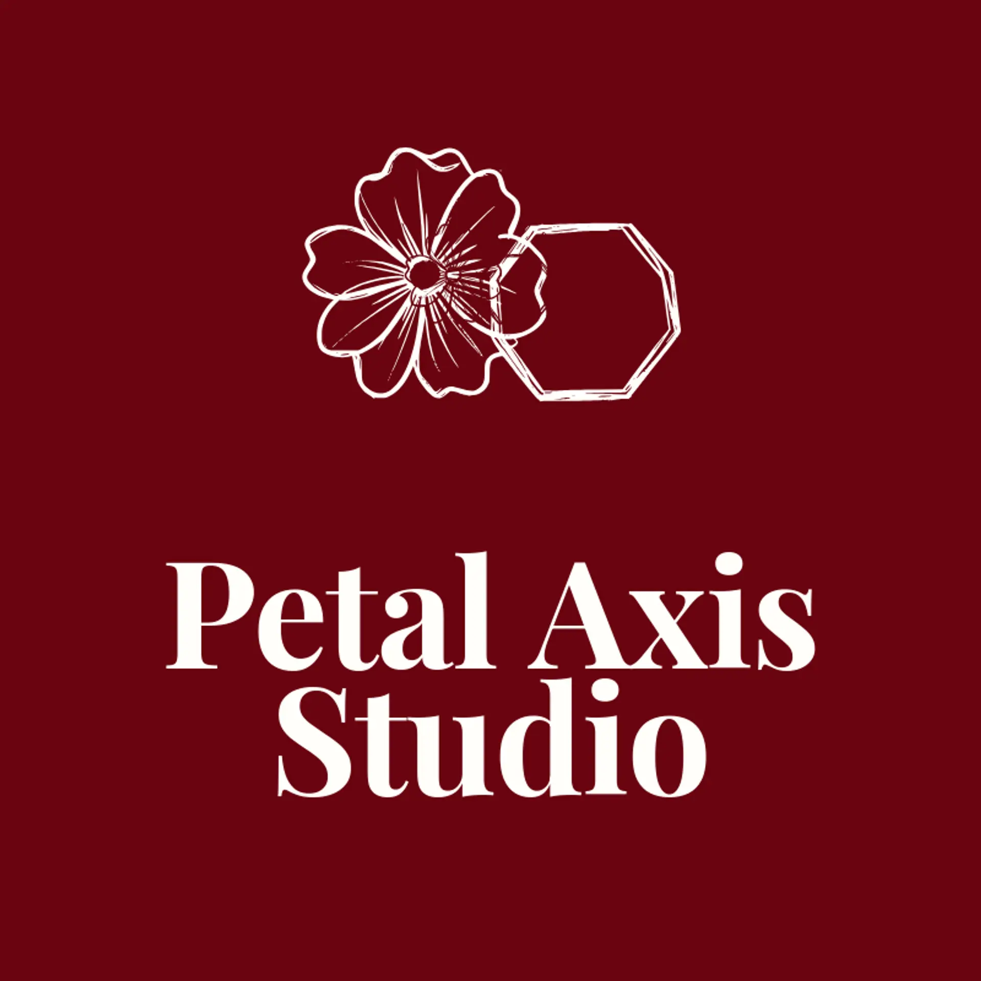 Petal Axis Studio logo for hexagon
