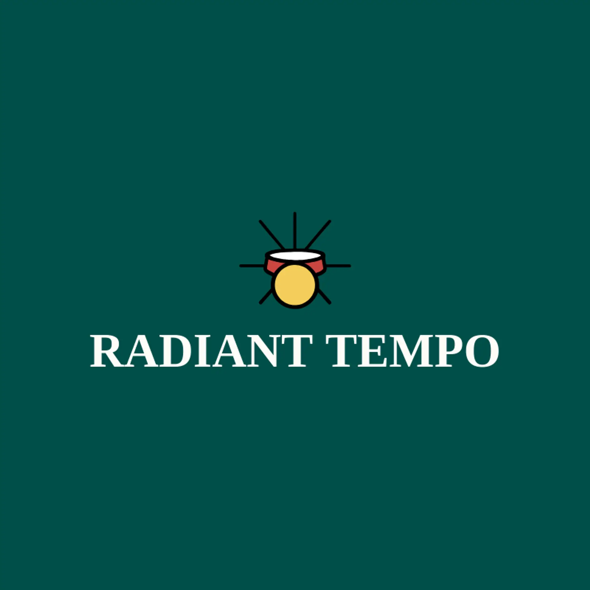 Radiant Tempo logo for drum