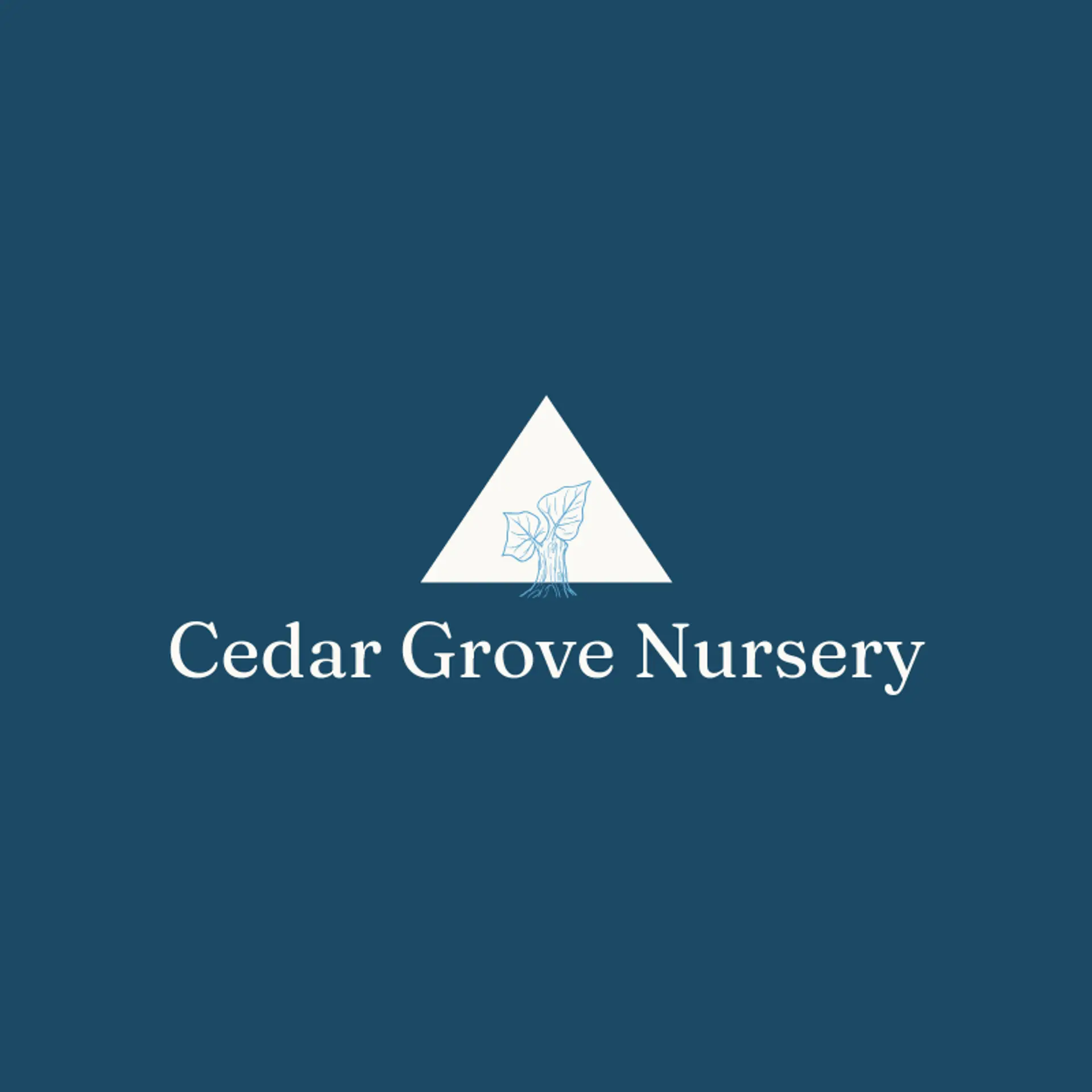 Cedar Grove Nursery logo for garden