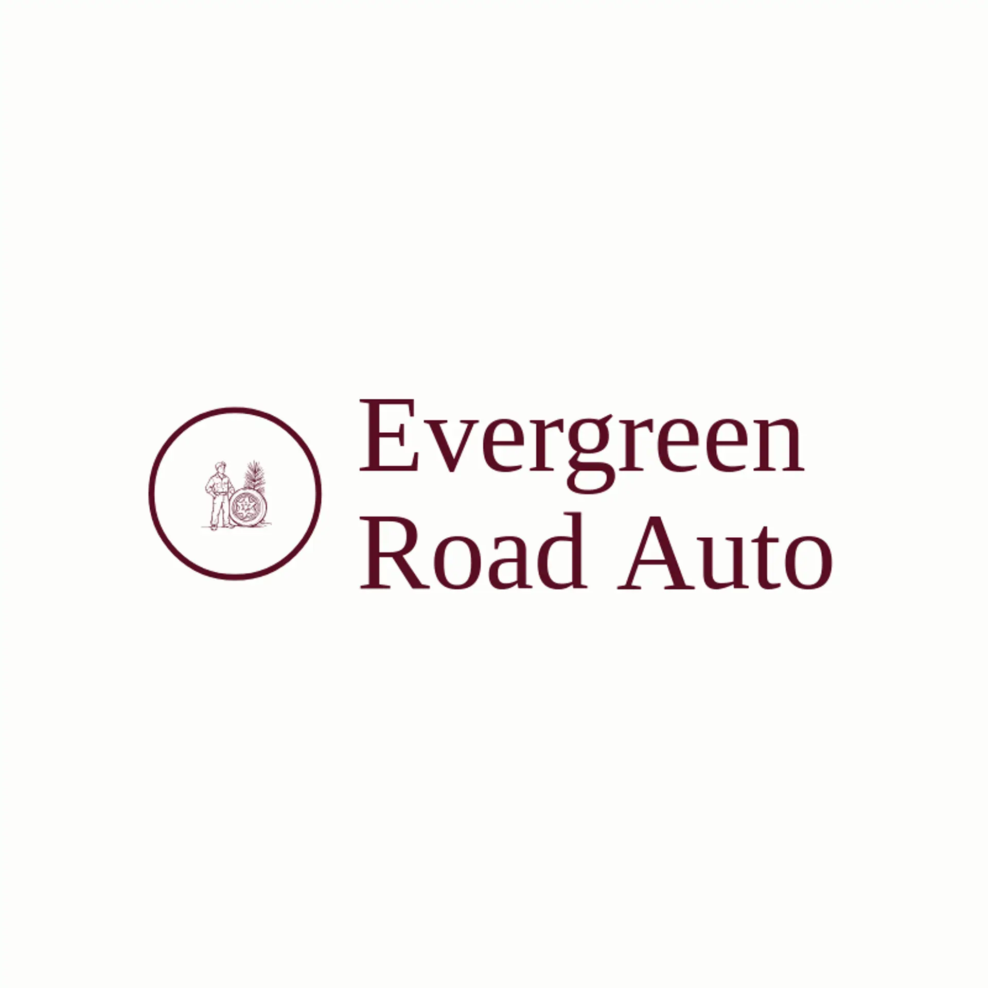 Evergreen Road Auto logo for car mechanic