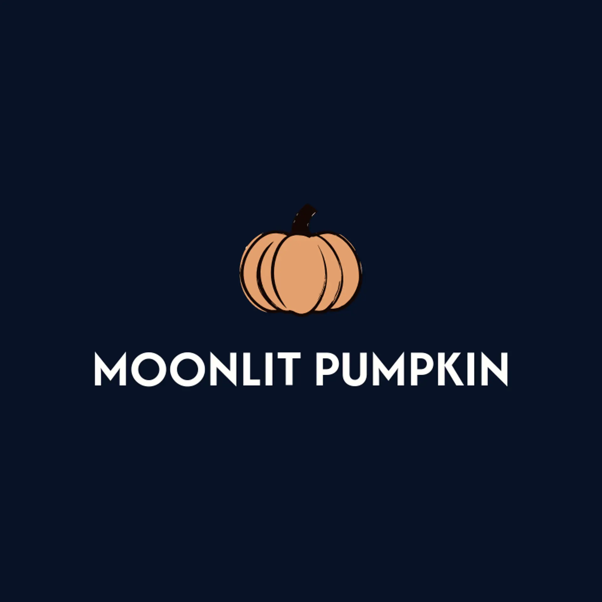 Moonlit Pumpkin logo for halloween