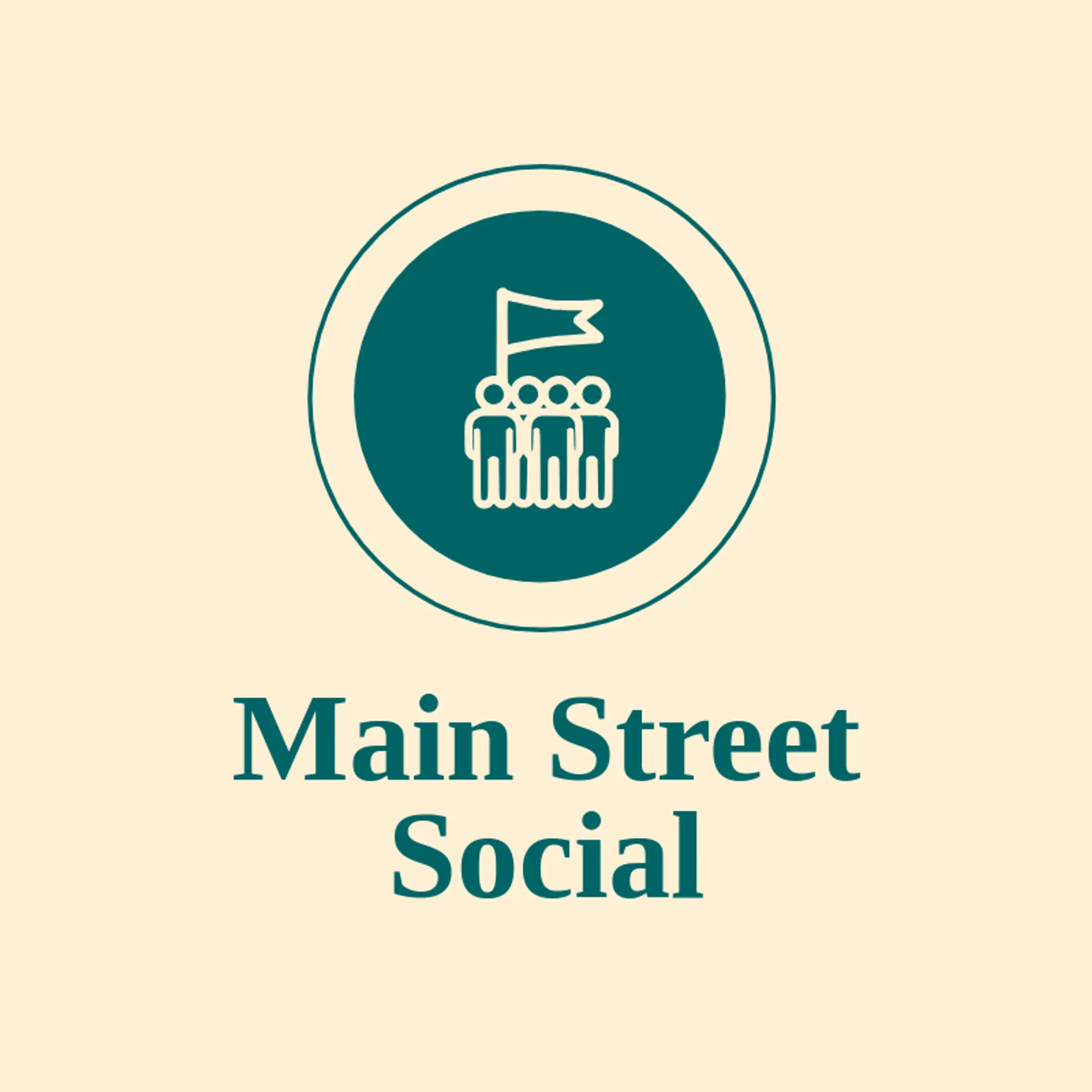 Main Street Social logo for social club
