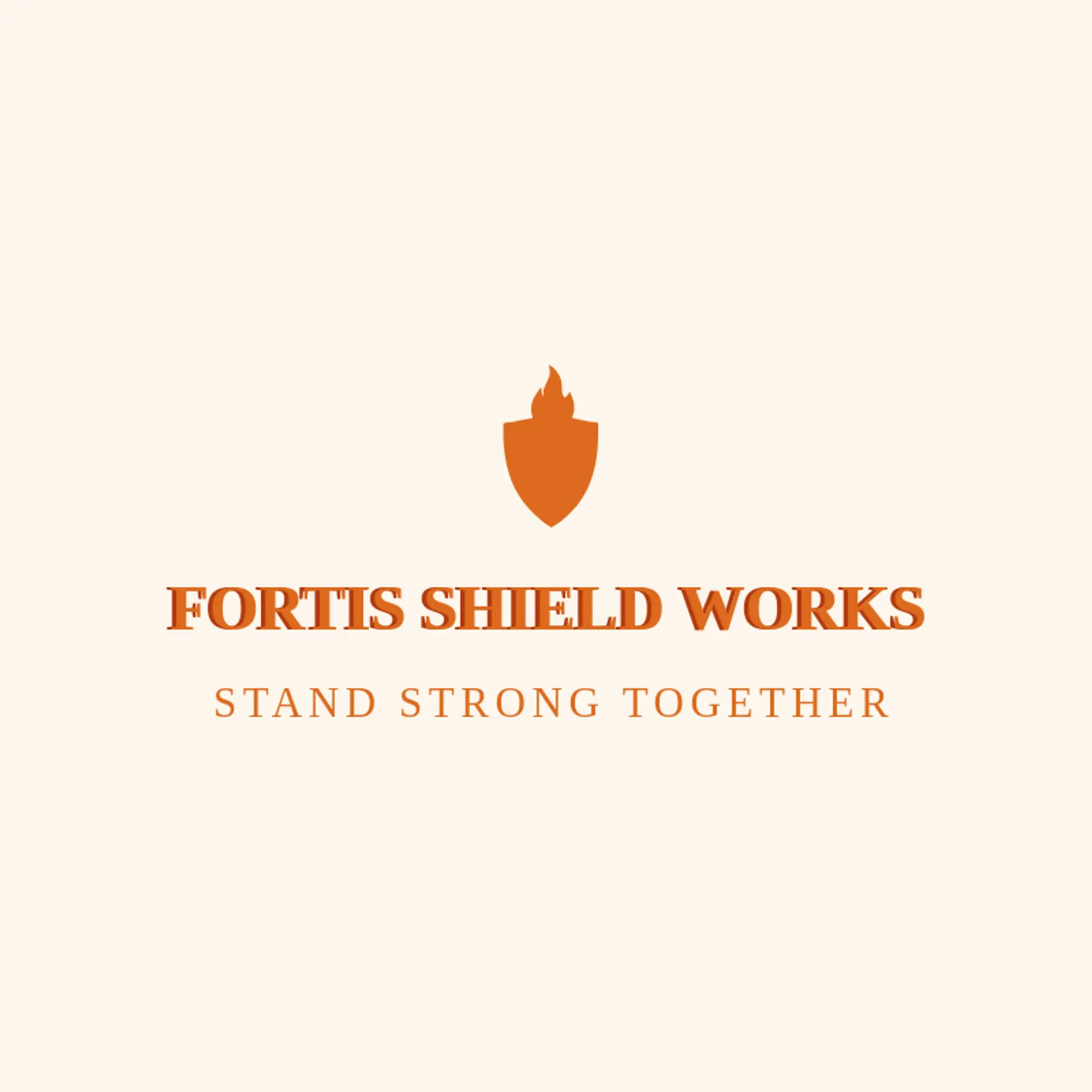 Fortis Shield Works logo for metal
