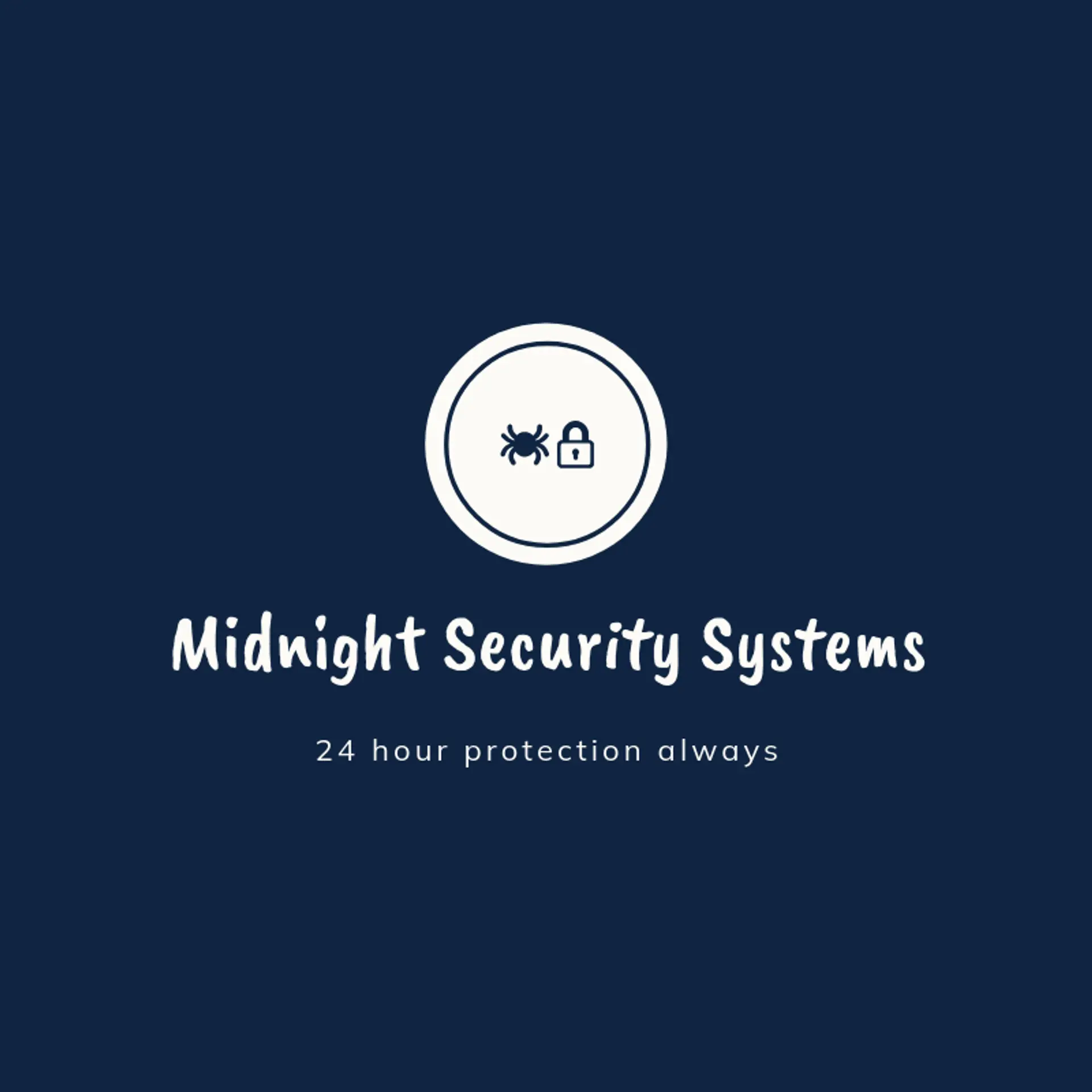 Midnight Security Systems logo for spider