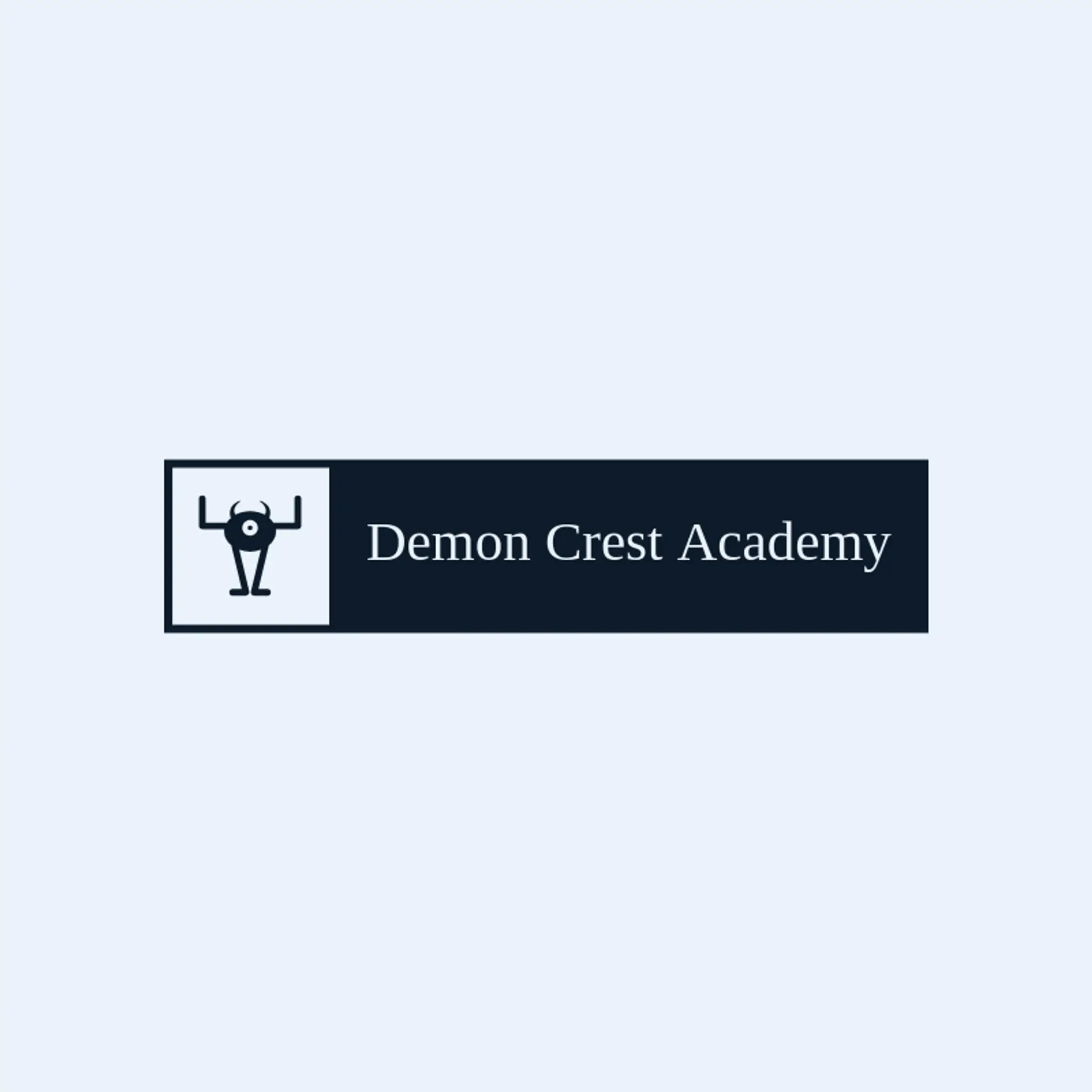 Demon Crest Academy logo for demon