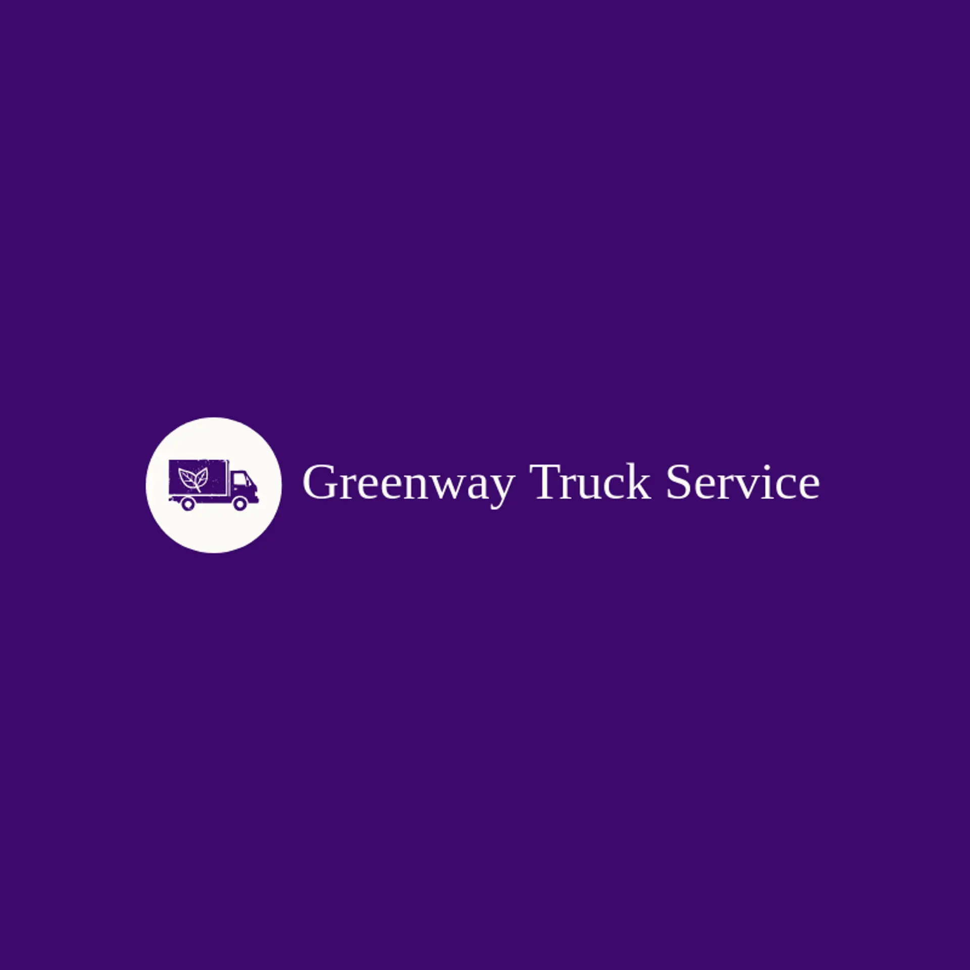 Greenway Truck Service logo for box truck