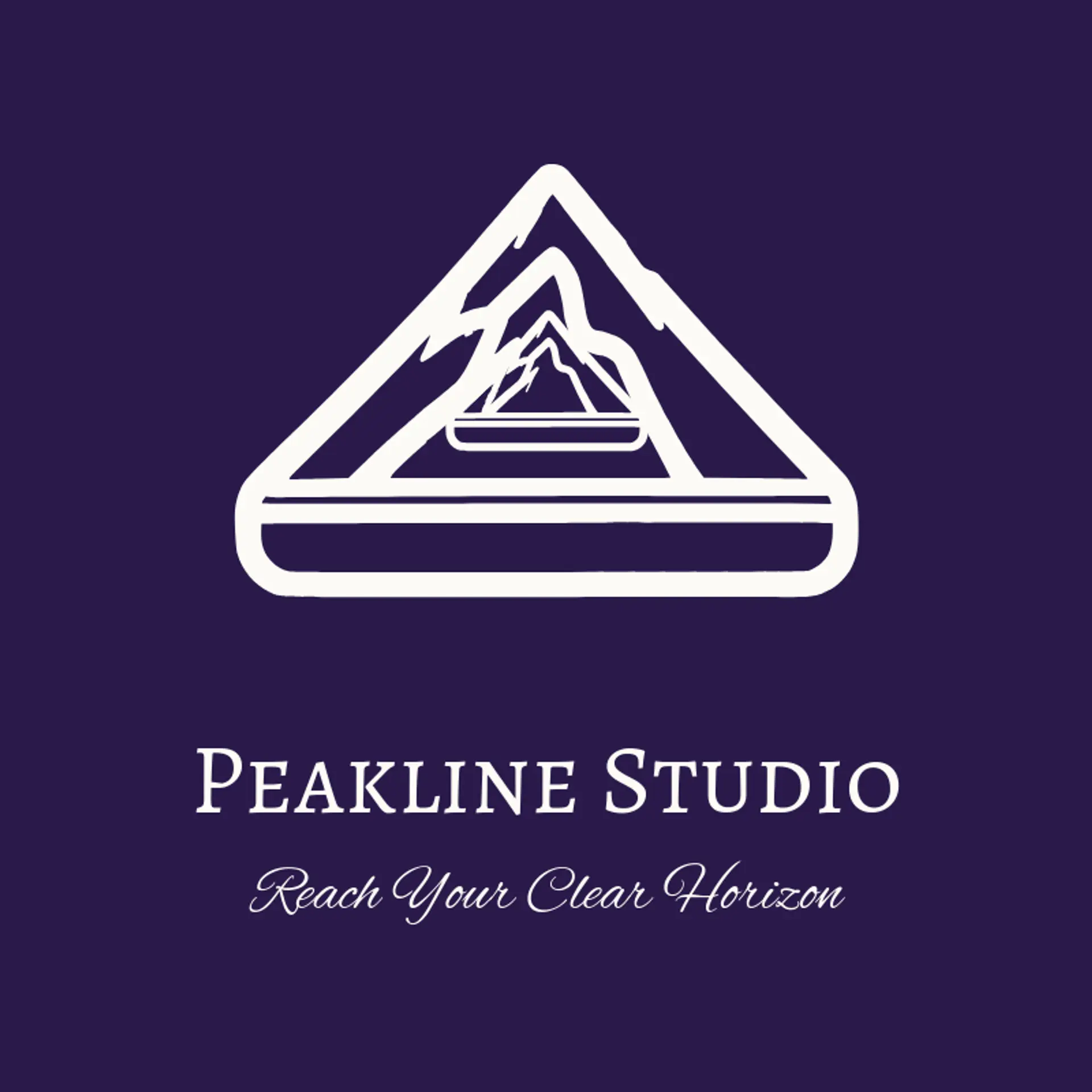 Peakline Studio logo for frame