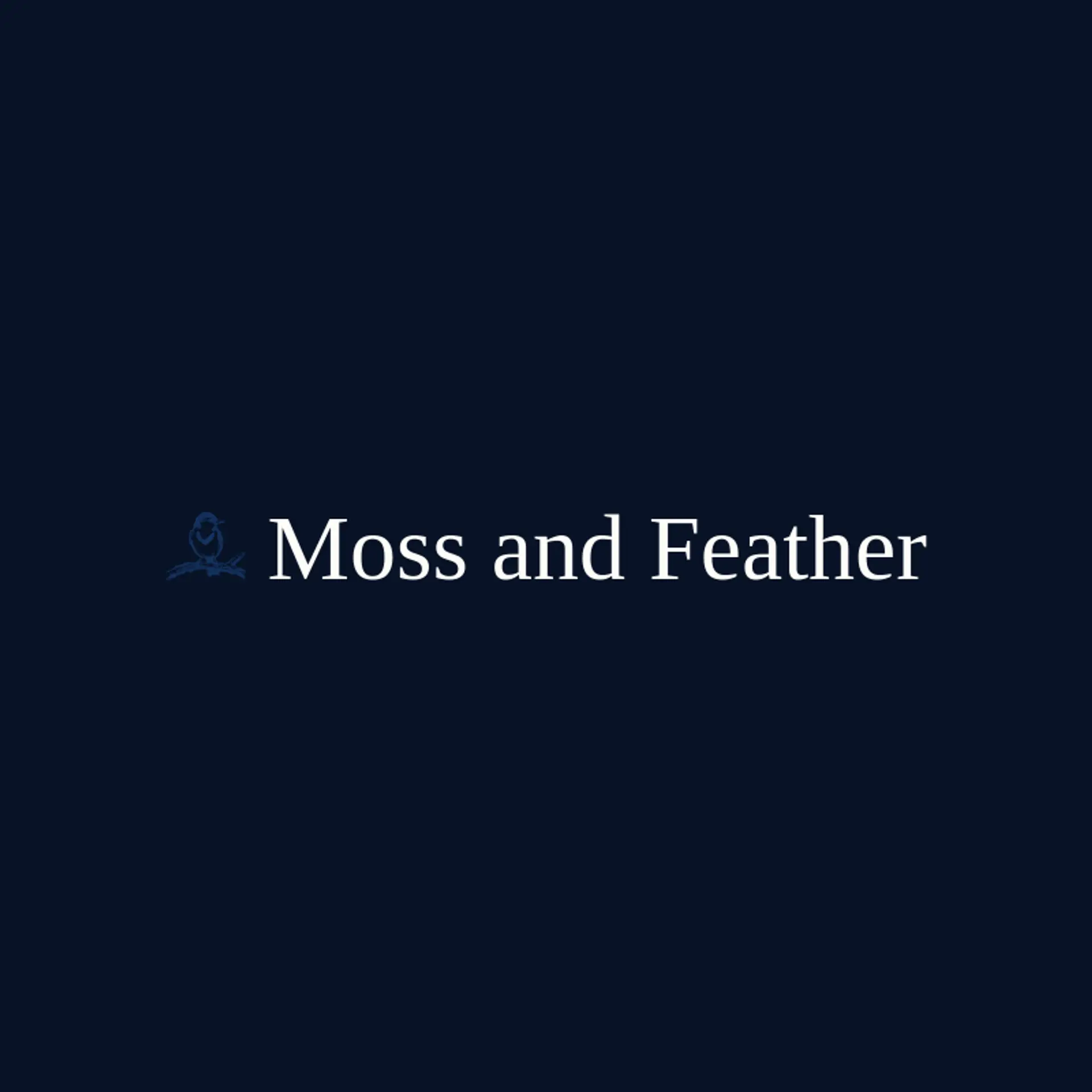 Moss and Feather logo for hood