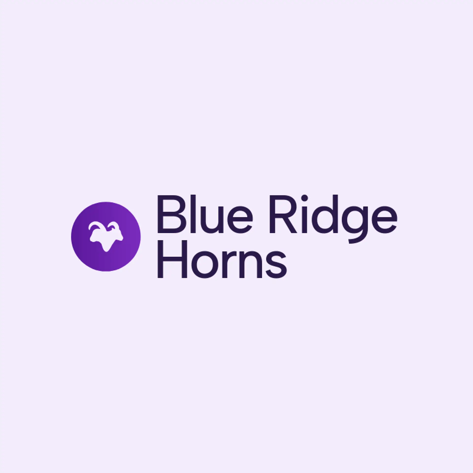 Blue Ridge Horns logo for goat